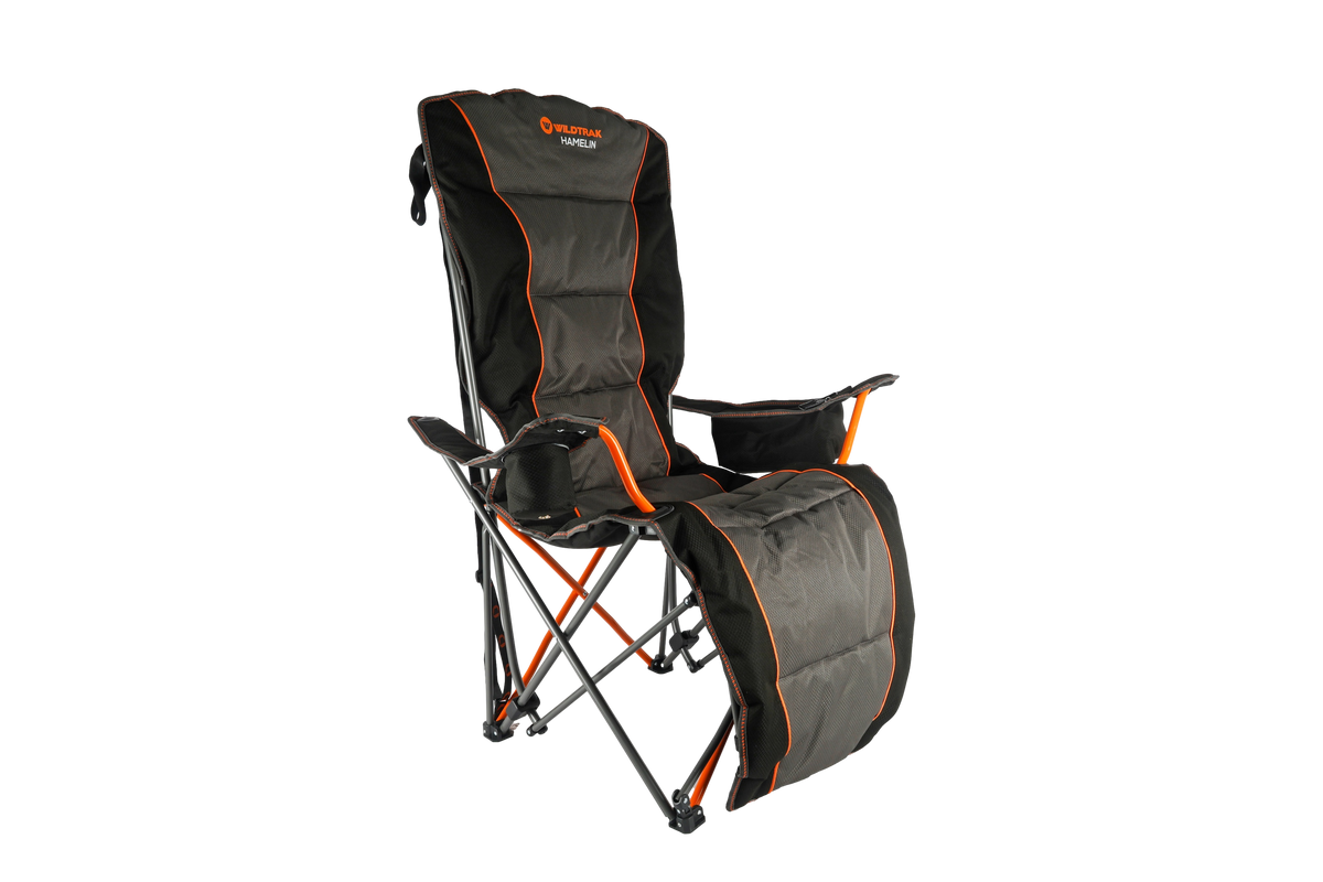 Hamelin Reclining Camp Chair Lounger, 150kg Weight Capacity, Durable Contruction, 100% Ripstop Polyester