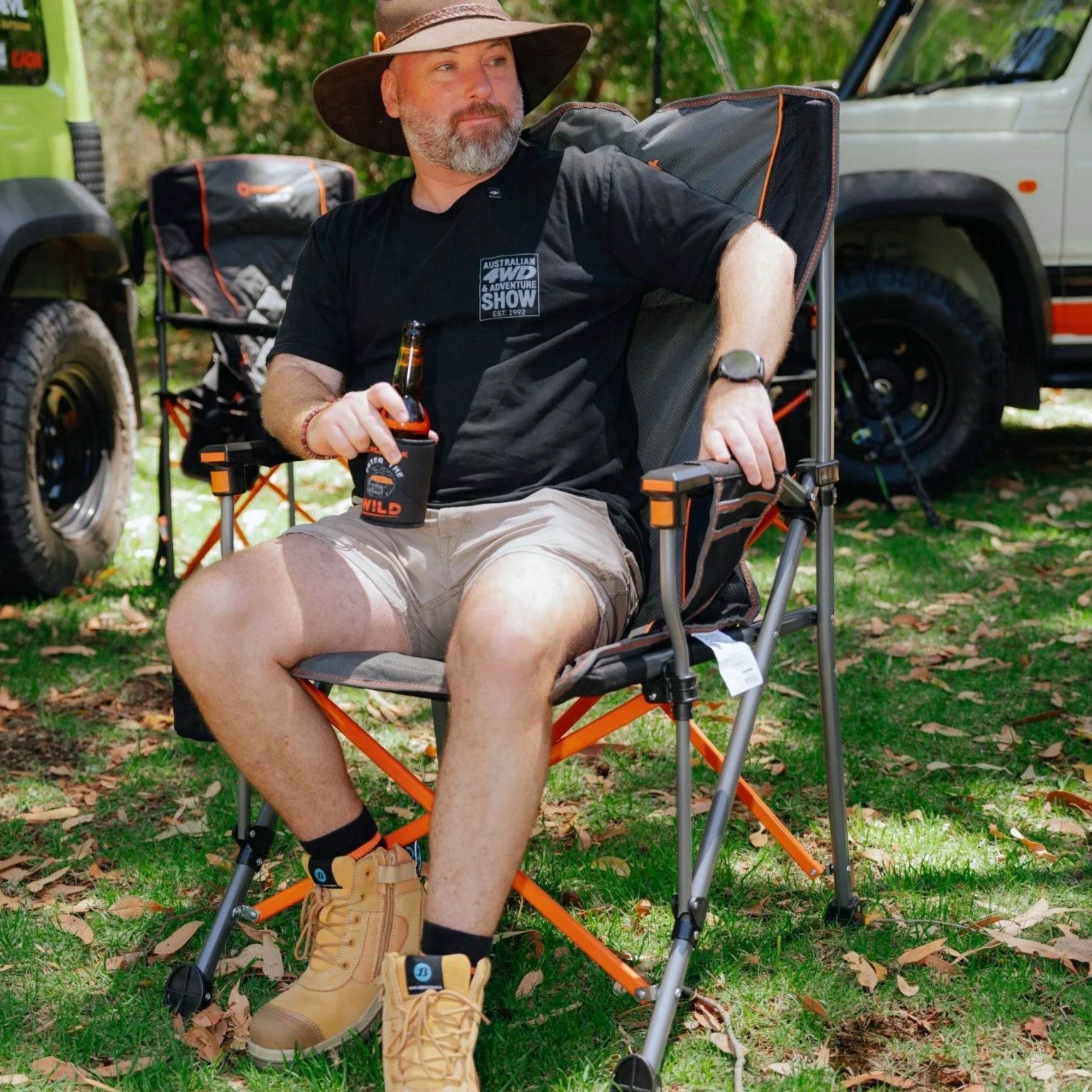 Wildtrak Cheynes XL Solid Arm Chair with Cushioned High Back