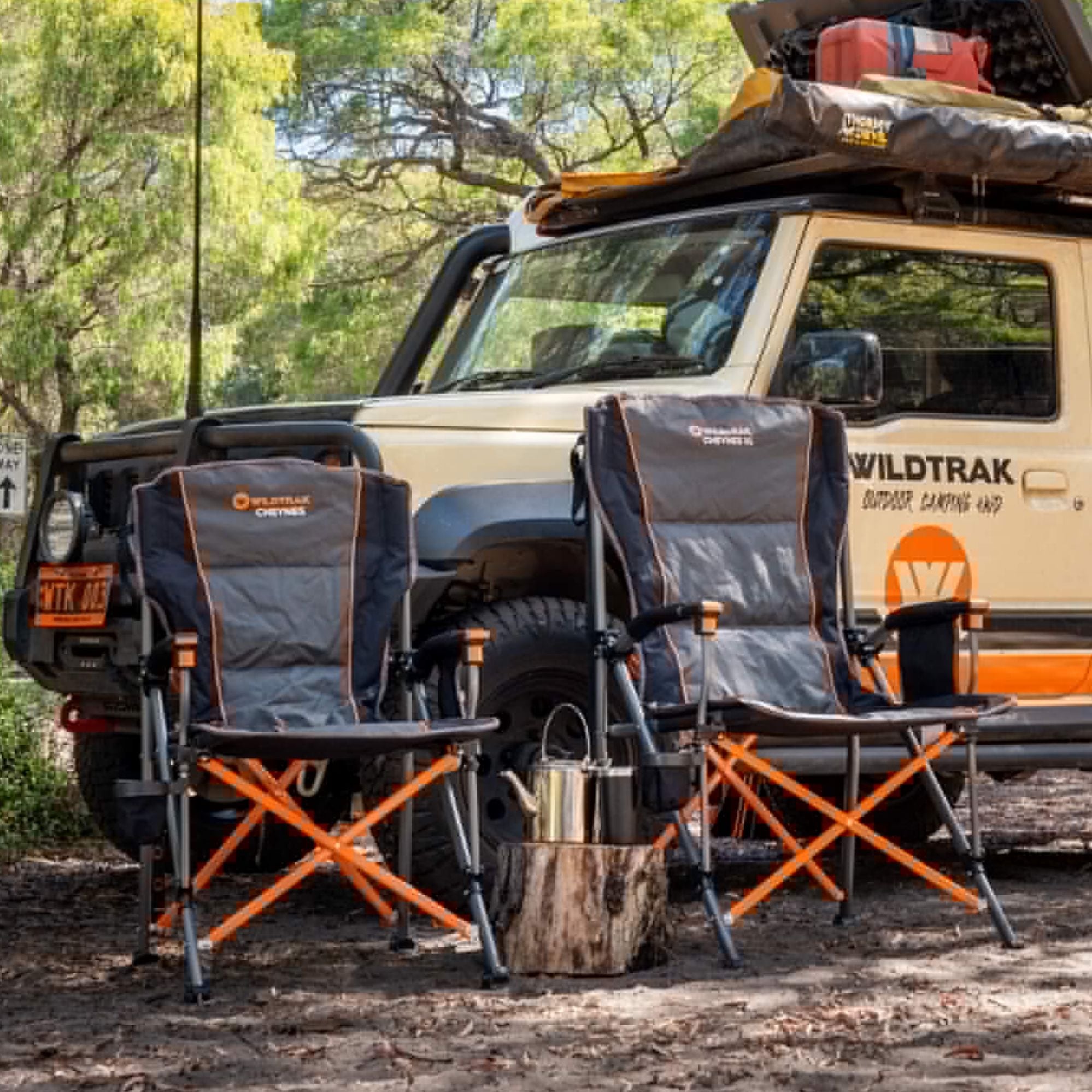 Wildtrak Cheynes XL Solid Arm Chair with Cushioned High Back