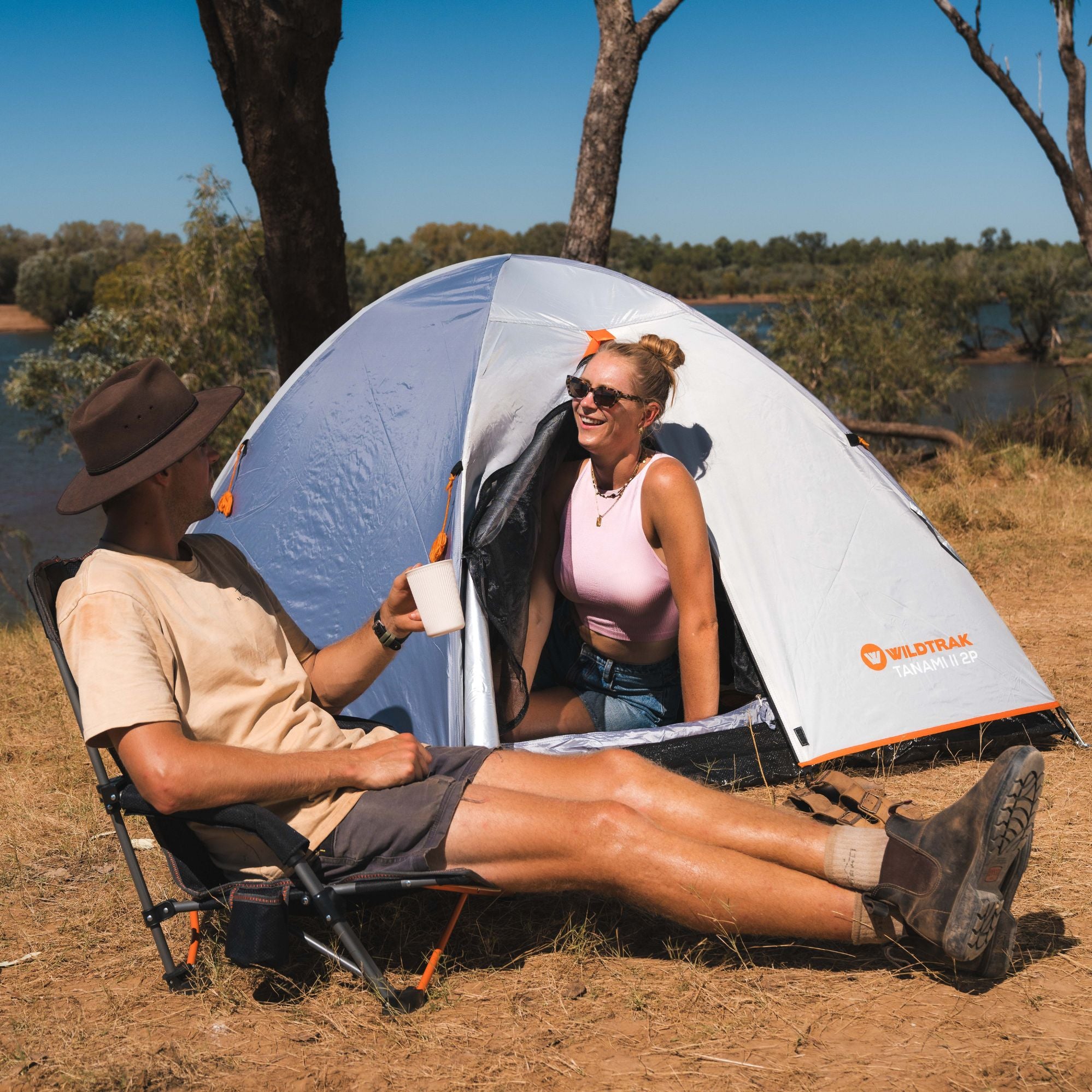 Wildtrak Falls Event Folding Camping Chair, High Back