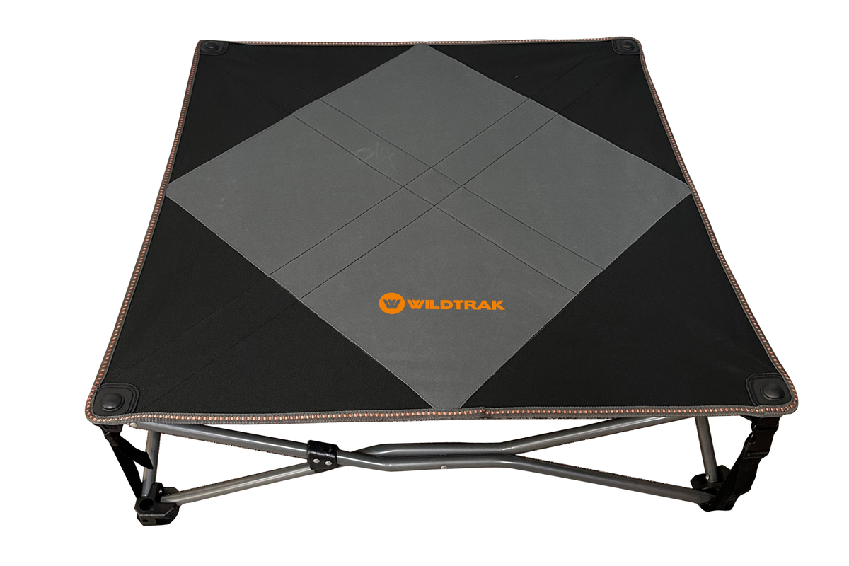 Deluxe XL Pet Camp Bed, 96 x 96cm, Removable Washable Cover, 80kg Rating