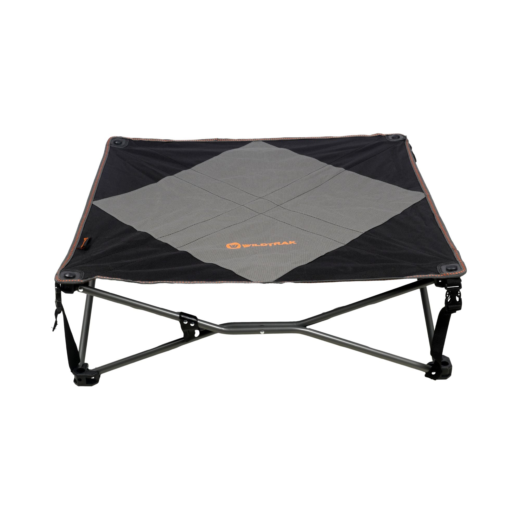 Wildtrak Deluxe Folding Pet Camp Bed XL with Removable Cover 95x95cm