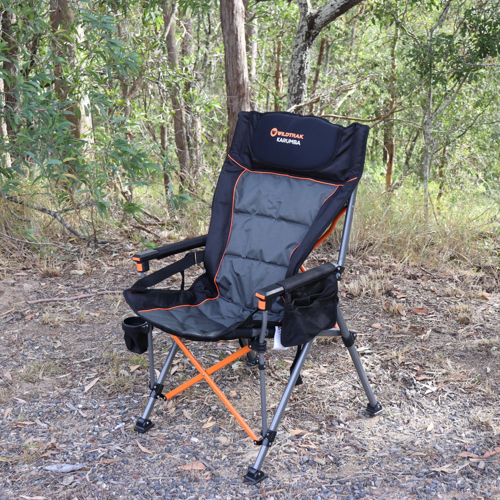 Wildtrak Karumba Deluxe Camping Chair 106x66x43cm, 250kg Weight Rating