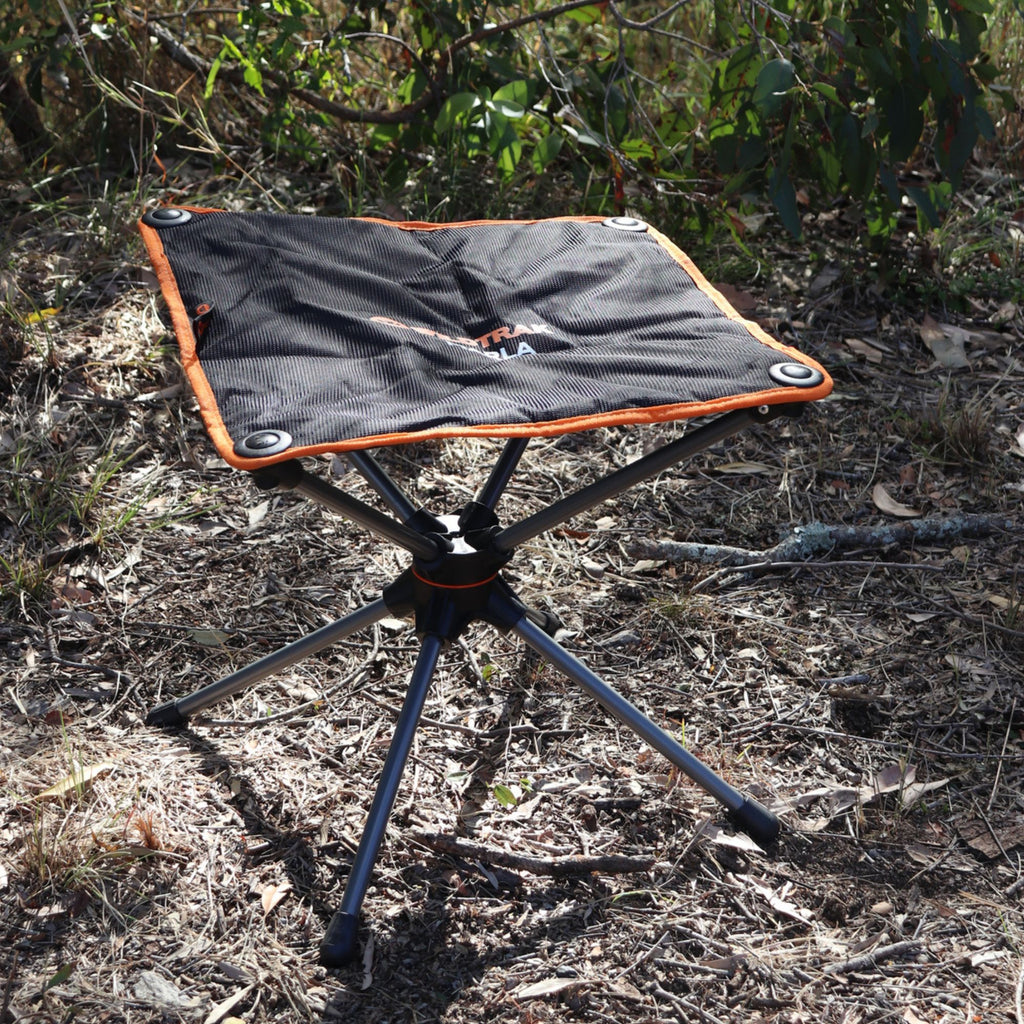 Wildtrak Marla Compact Folding Padded Stool 40x44.5x44cm, 120kg Weight Rating