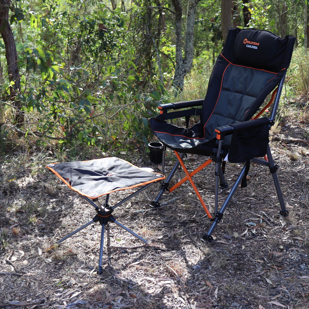 Wildtrak Marla Compact Folding Padded Stool 40x44.5x44cm, 120kg Weight Rating