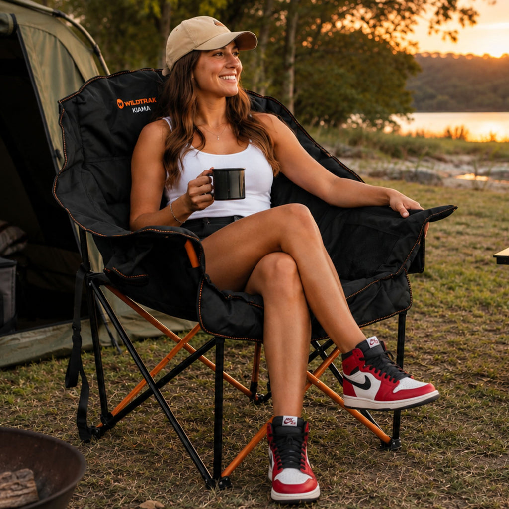 Wildtrak Kiama Moon-Style Lounger, 150kg Weight Rating
