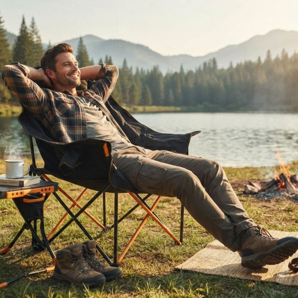 Wildtrak Kiama Moon-Style Lounger, 150kg Weight Rating