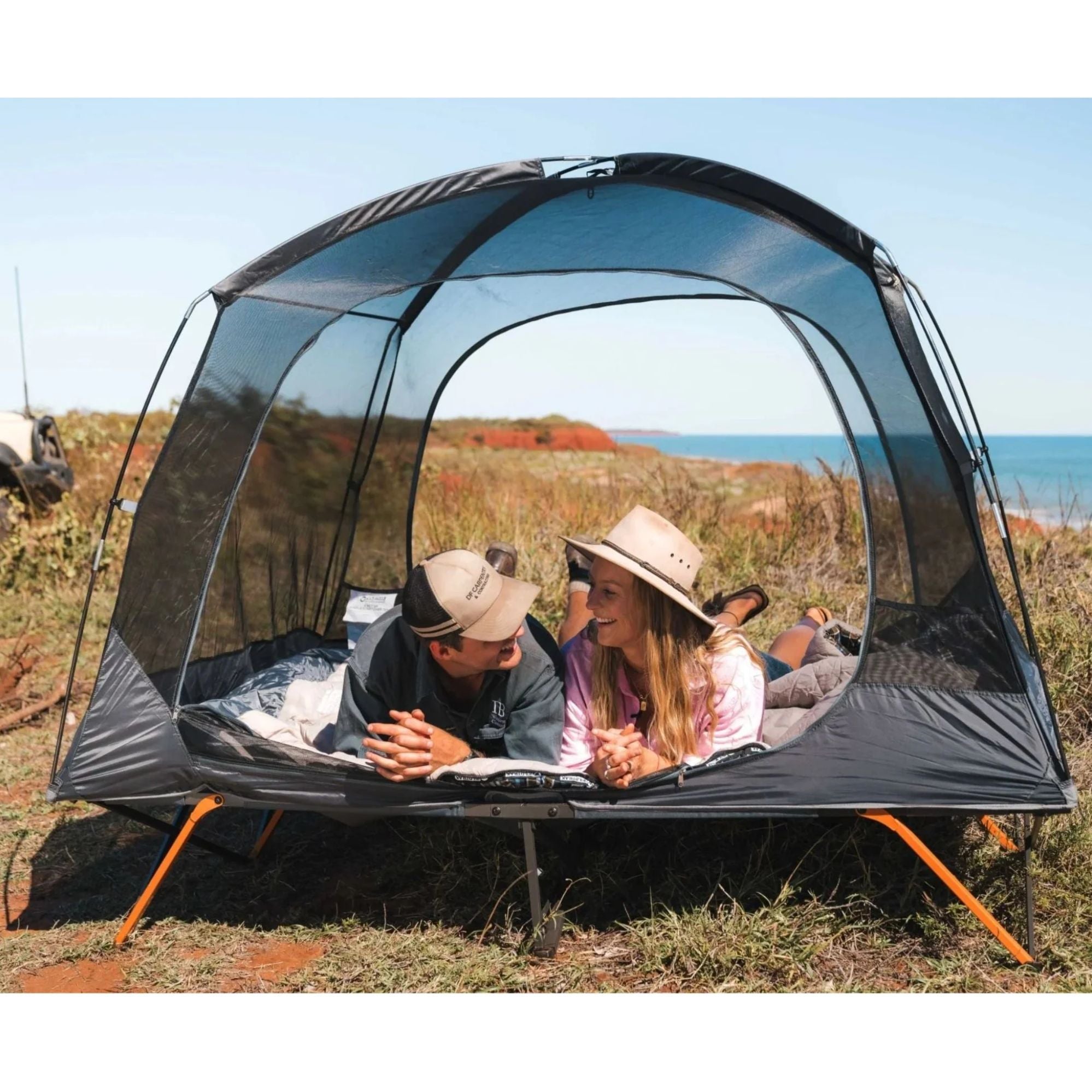 Wildtrak Queen Size 2P Easy Up Stretcher Tent with Vestibules