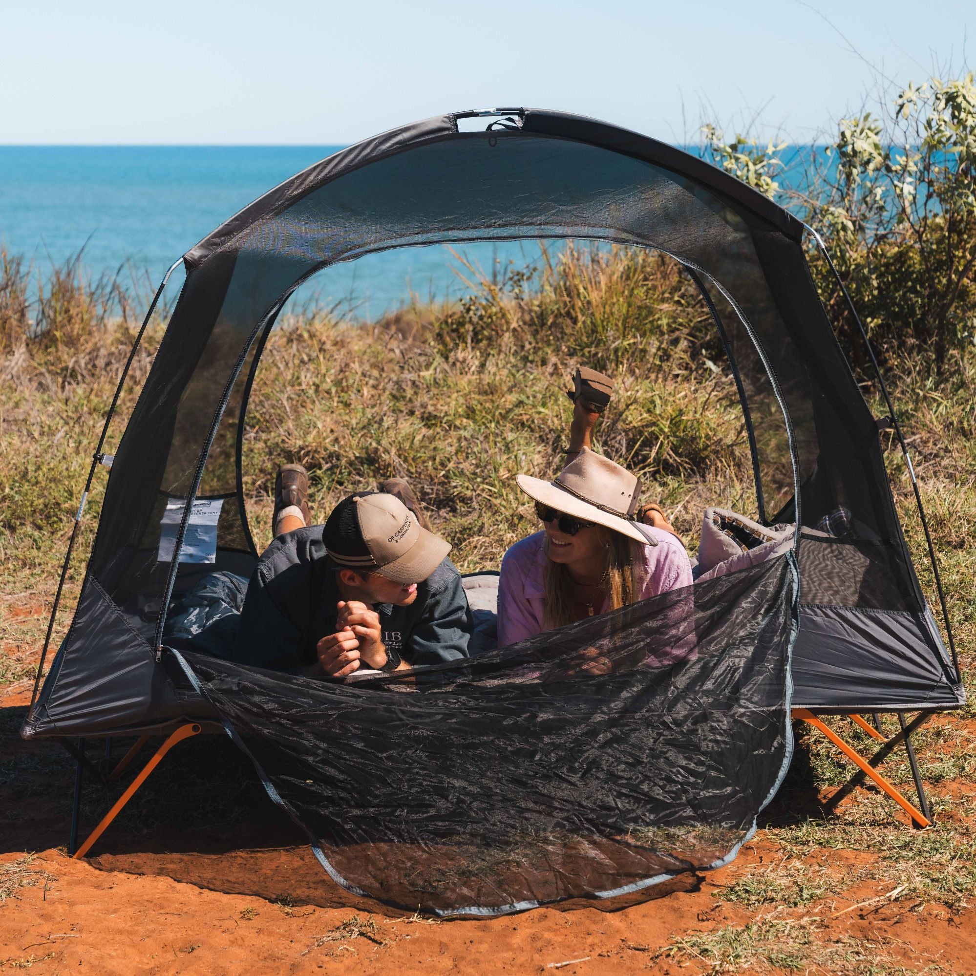 Wildtrak Queen Size 2P Easy Up Stretcher Tent with Vestibules