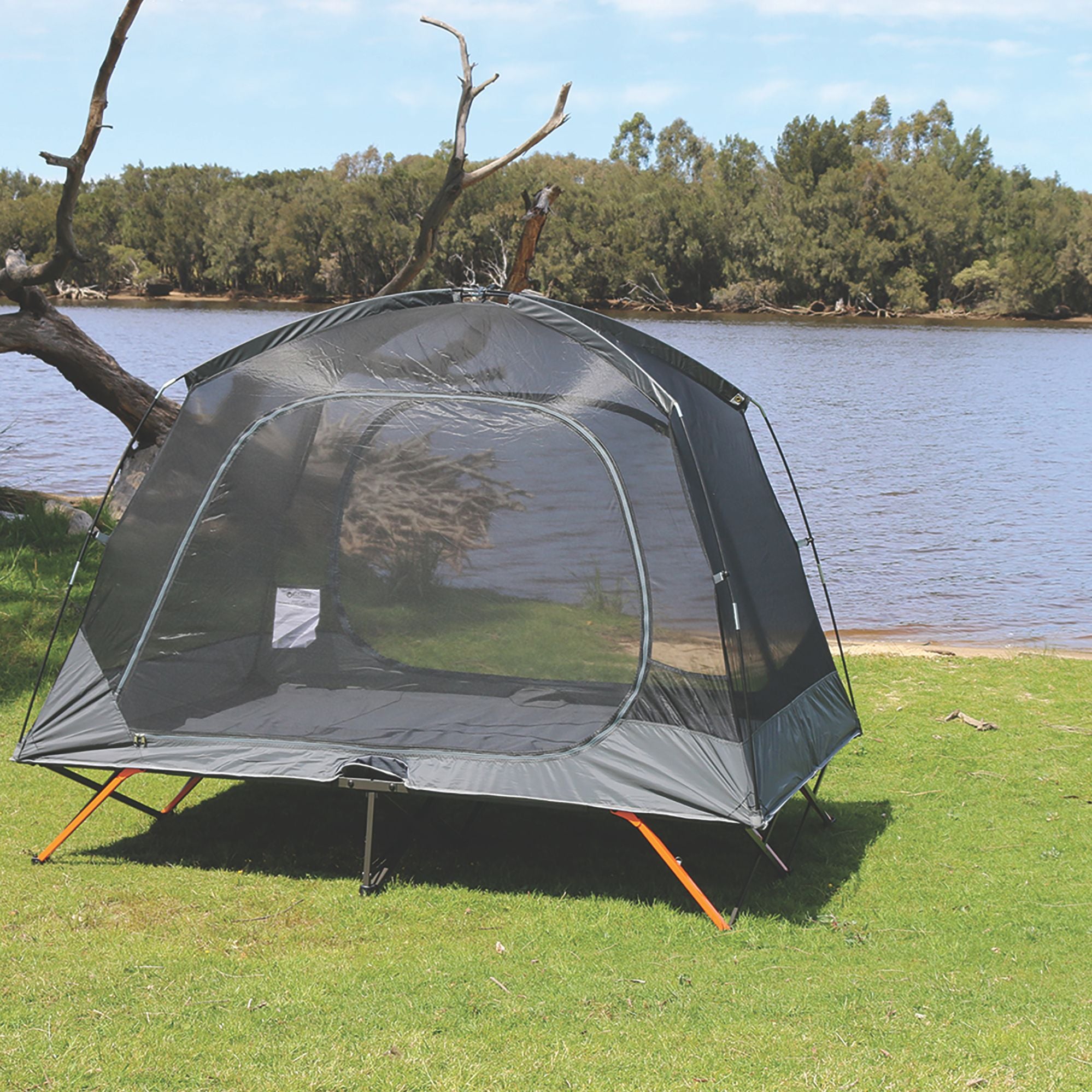 Wildtrak Queen Size 2P Easy Up Stretcher Tent with Vestibules