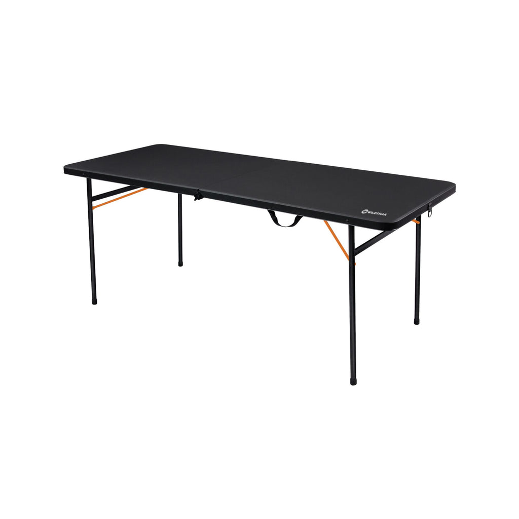Wildtrak 6ft Heavy-duty Bi-Fold Camp Table 182x76x73cm, Waterproof