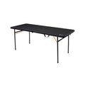 Wildtrak 6ft Heavy-duty Bi-Fold Camp Table 182x76x73cm, Waterproof