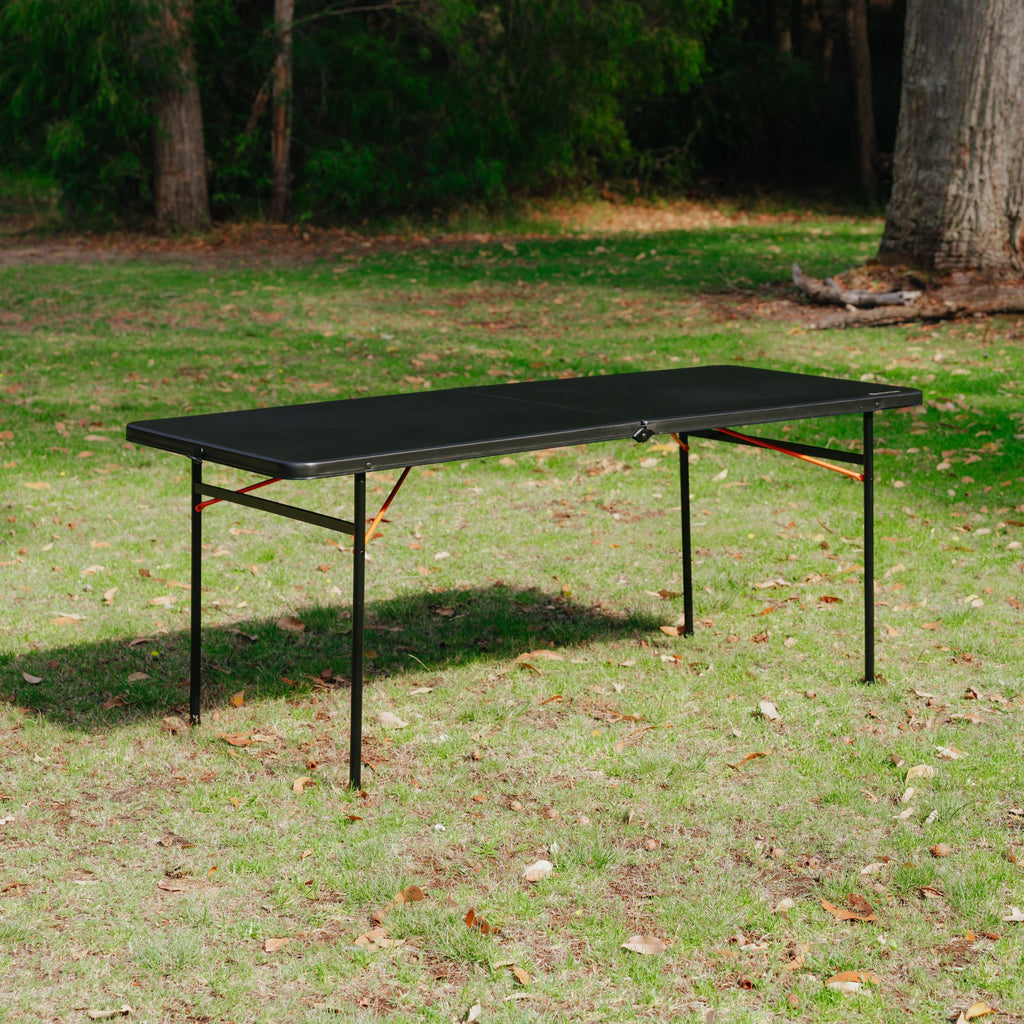 Wildtrak 6ft Heavy-duty Bi-Fold Camp Table 182x76x73cm, Waterproof