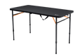 Bi-Fold Black Camp Table with Carry Handle 100x51x71cm