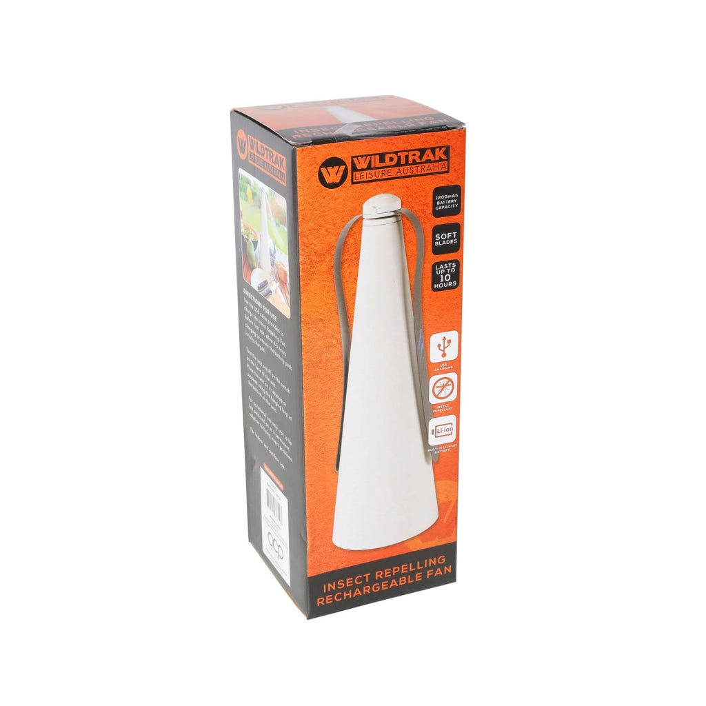 Fly Repeller Fan Rechargeable, Soft Blades, Last 10 Hours, Ceiling Hook