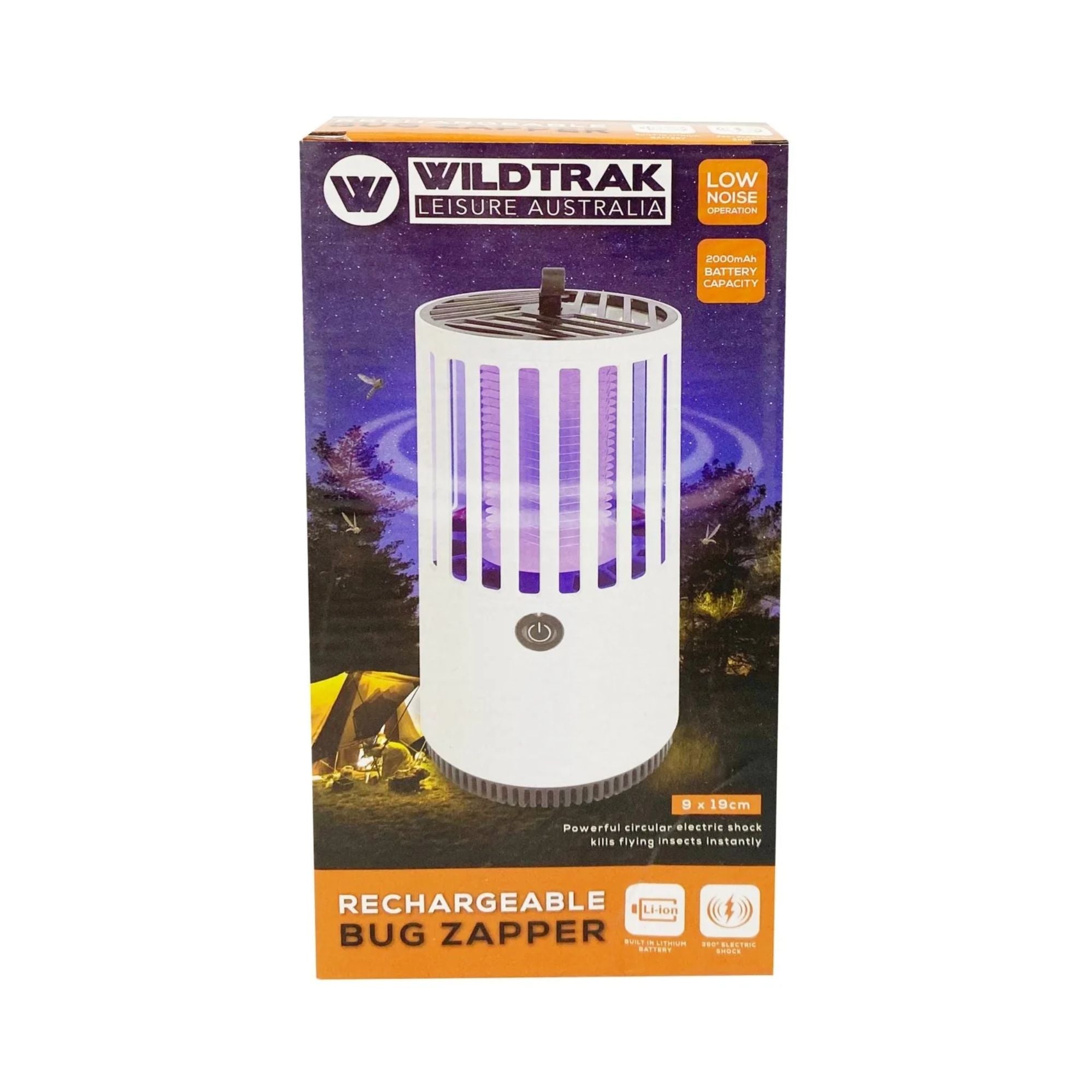 Rechargeable Mosquito Lamp Night Light, Bug Zapper Lamp, USB Charge Cable, Ceiling Hook
