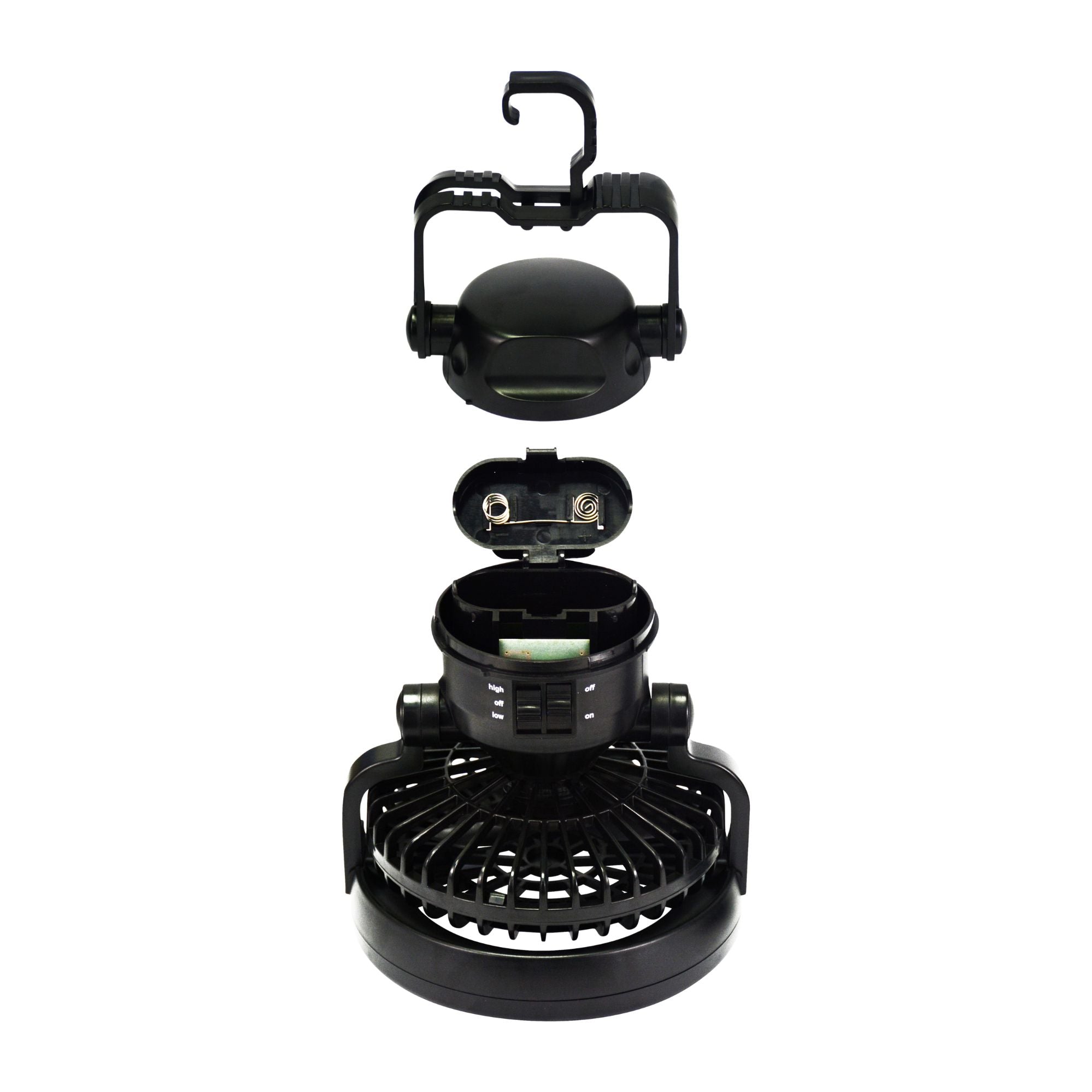 Wildtrak Portable 2 in 1 LED Light & Camping Fan, Battery Operated