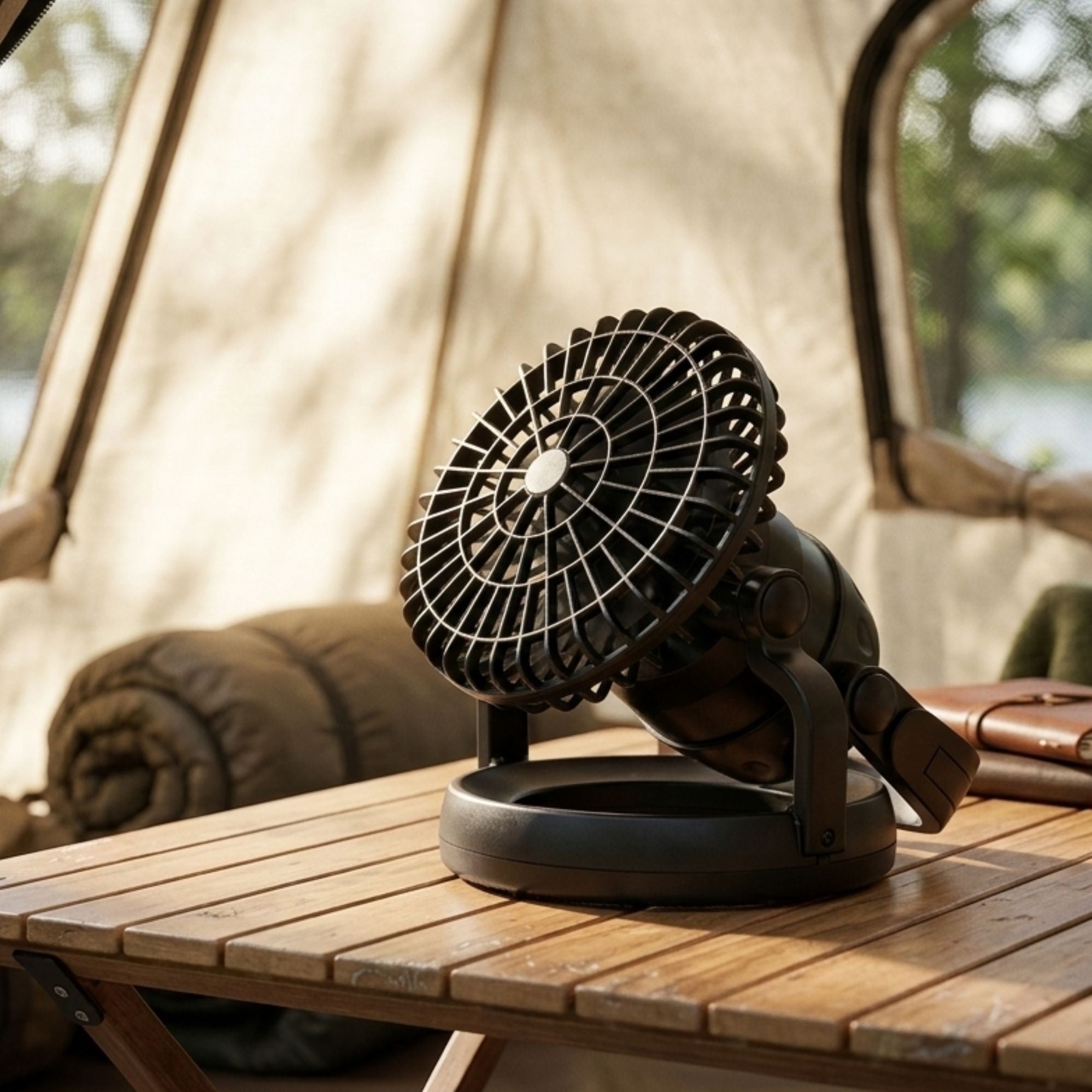 Wildtrak Portable 2 in 1 LED Light & Camping Fan, Battery Operated