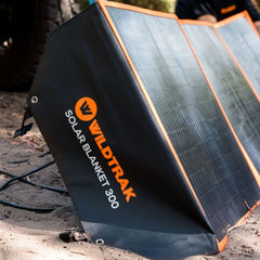 Wildtrak 240W Folding Solar Blanket A-Grade with ETFE Coating, Built in Stand, & Carry Bag