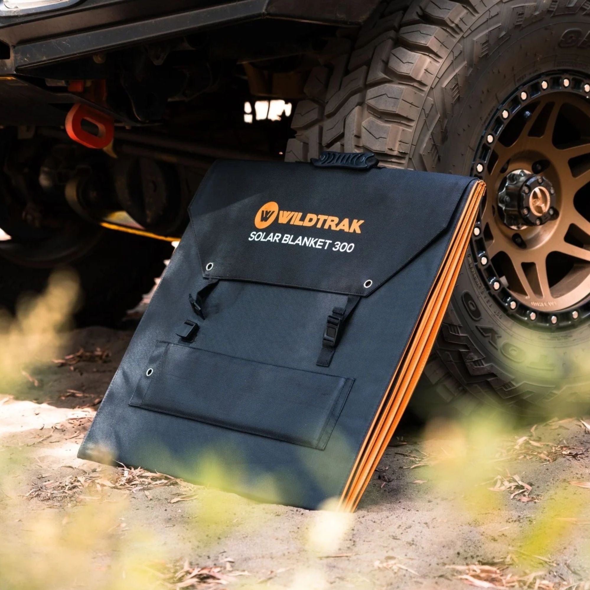 Wildtrak 240W Folding Solar Blanket A-Grade with ETFE Coating, Built in Stand, & Carry Bag