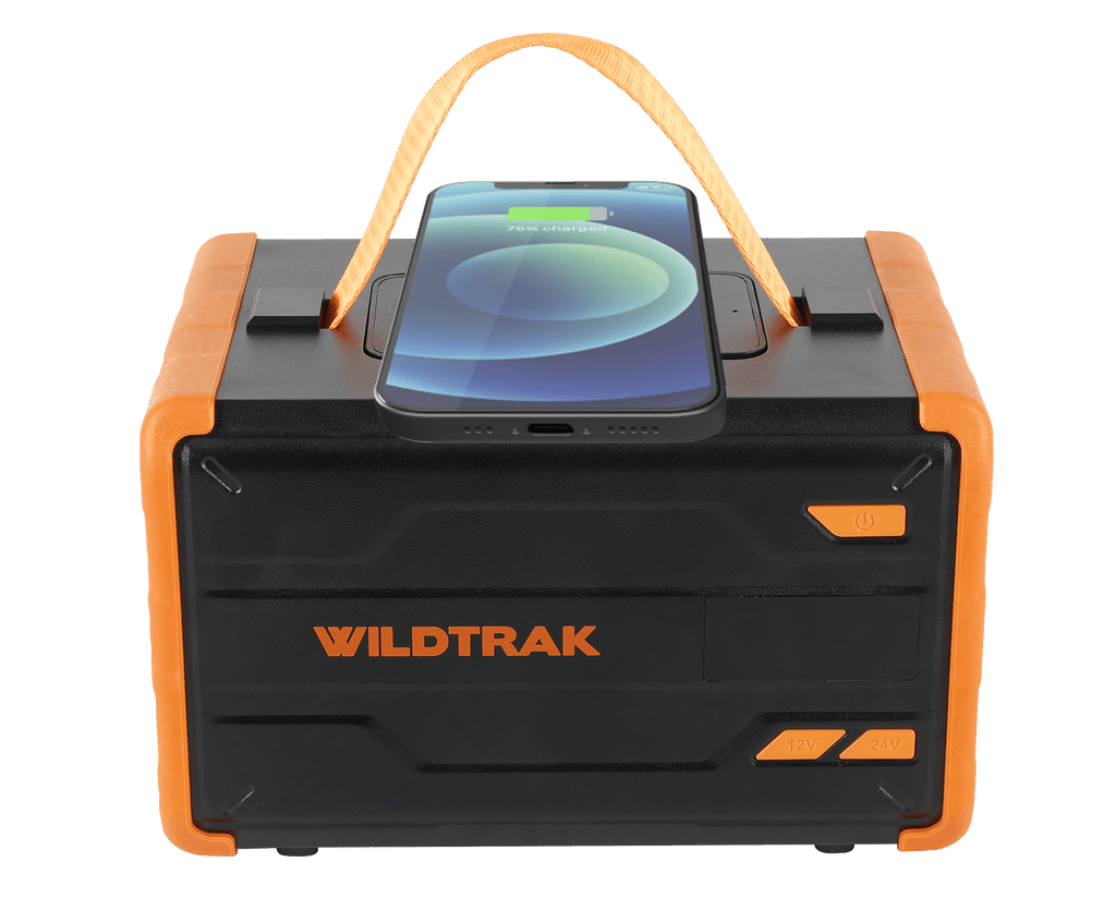 Wildtrak Power Tank Buddy 30Ah Portable Lithium Power Station With Charge N Go