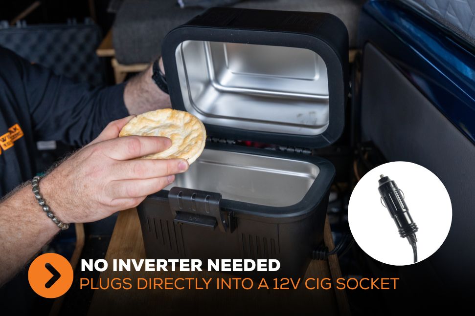 food warmer that plugs into cigarette lighter Portable Oven | 12V Car Microwave with & Heating Plate | Electric Lunch Box Heater Heated lunchbox for car lighter