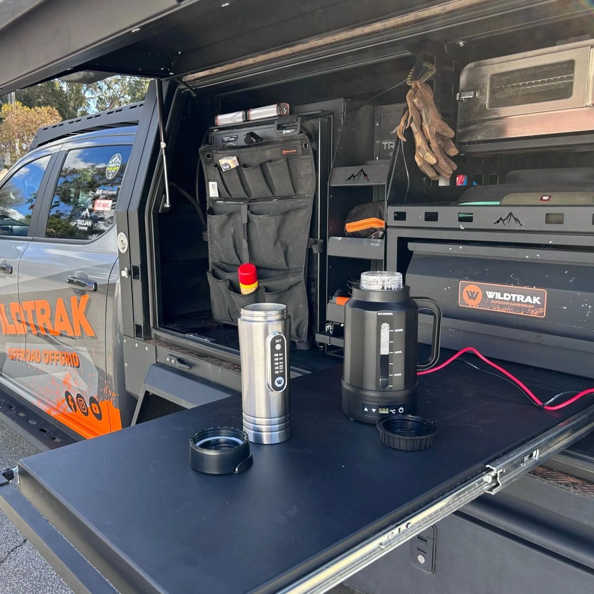 Wildtrak Offroad 12V Kettle Electric Kettle 800ml with Digital Temp Control & Anderson Plug