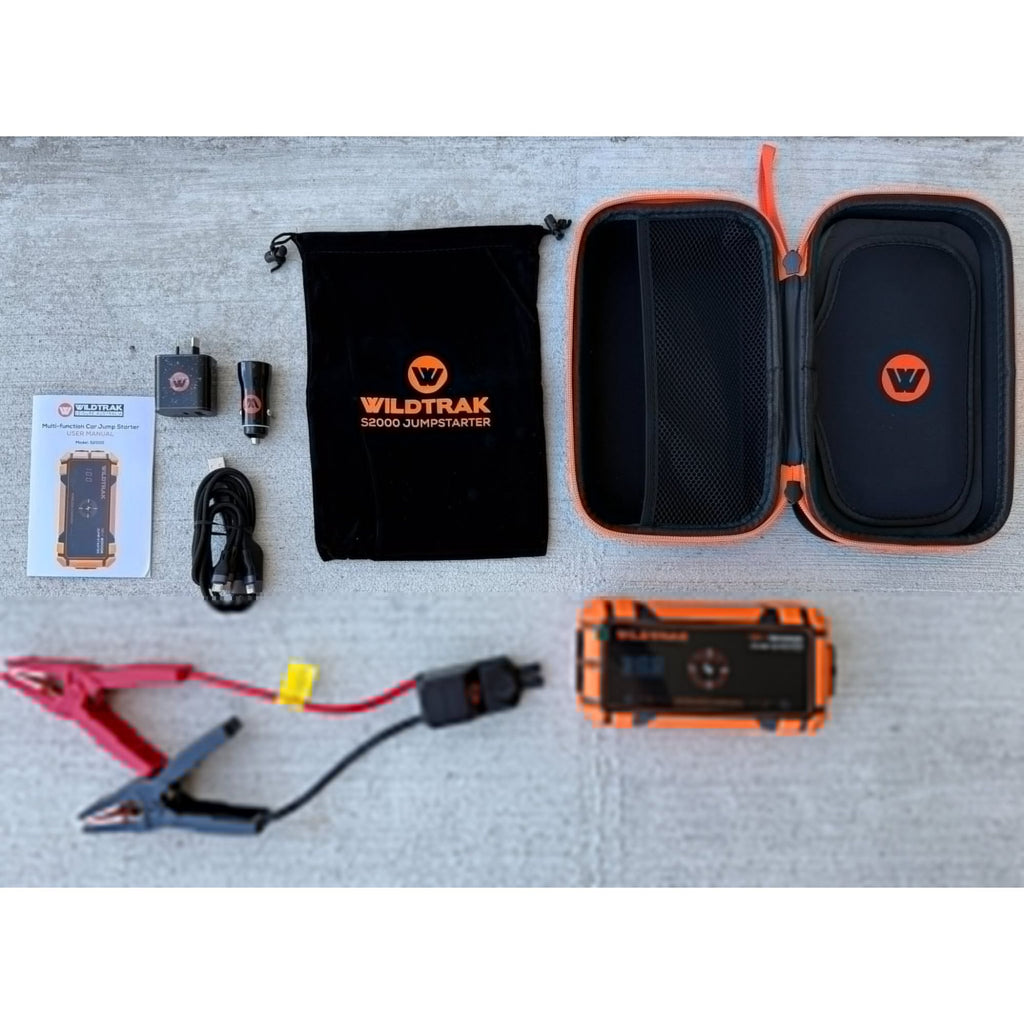 Wildtrak Heavy-Duty 2000A 16KMAH HP Lithium Jump Starter (Petrol & Diesel)