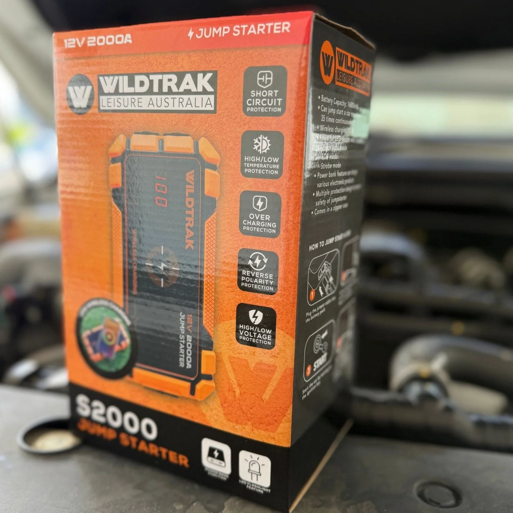 Wildtrak Heavy-Duty 2000A 16KMAH HP Lithium Jump Starter (Petrol & Diesel)