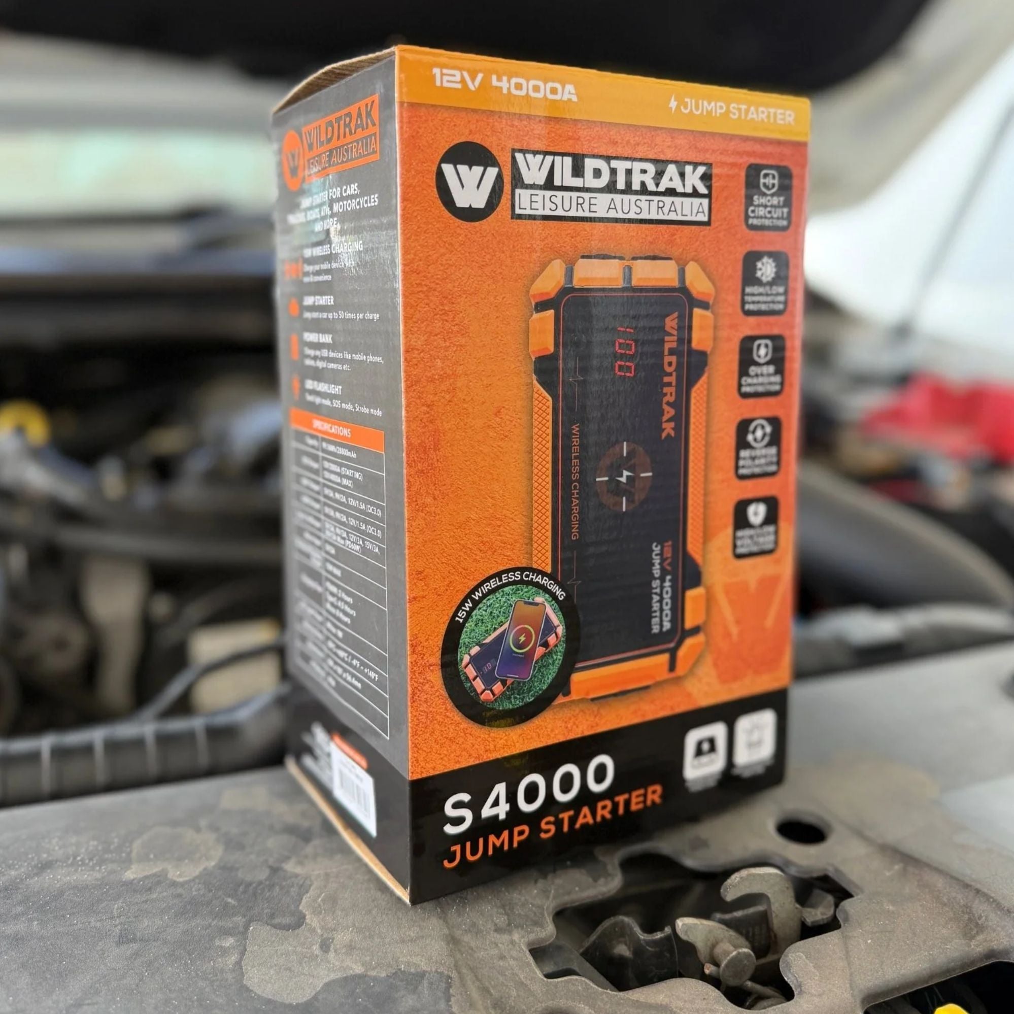 Wildtrak Heavy-Duty 4000A 28KMAH HP Lithium Car & 4WD Jump Starter (Petrol & Diesel)
