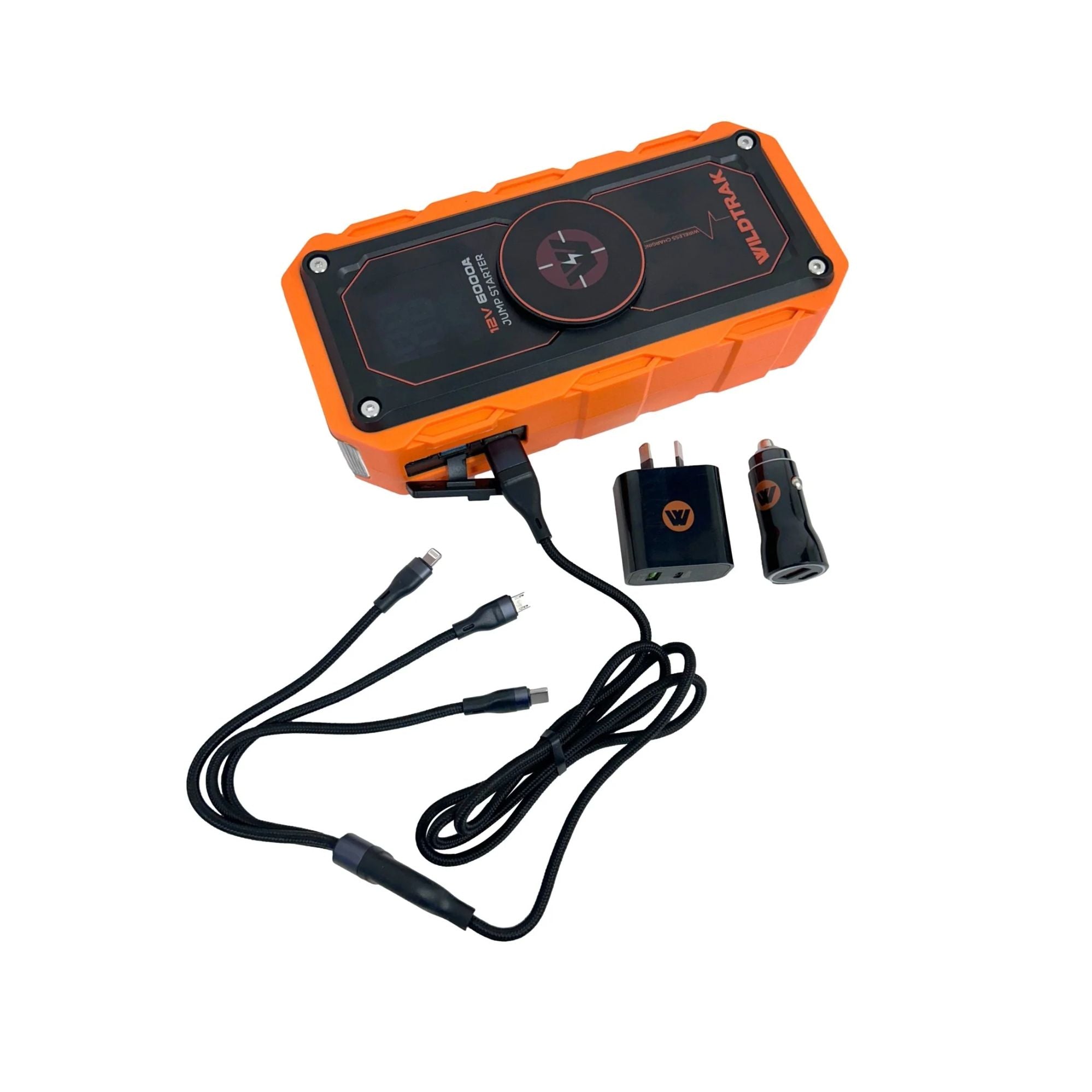 Wildtrak Heavy-Duty 6000A 26800mAh HP Lithium Car & 4WD Jump Starter (Petrol & Diesel)