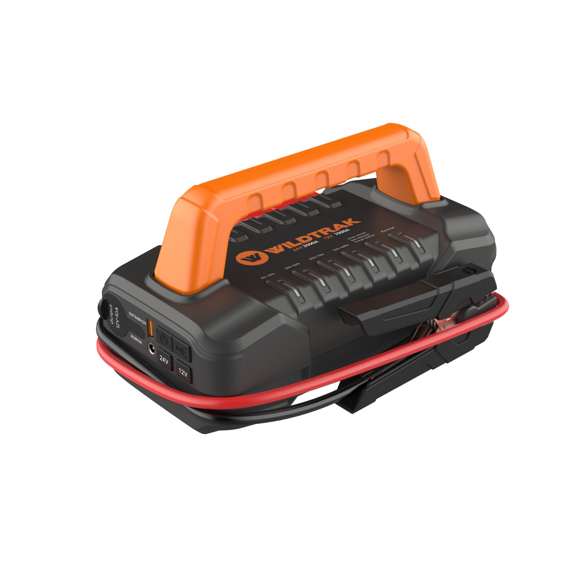 Wildtrak Heavy-Duty 7000A 12/24V Lithium Car, 4WD & Truck Jump Starter