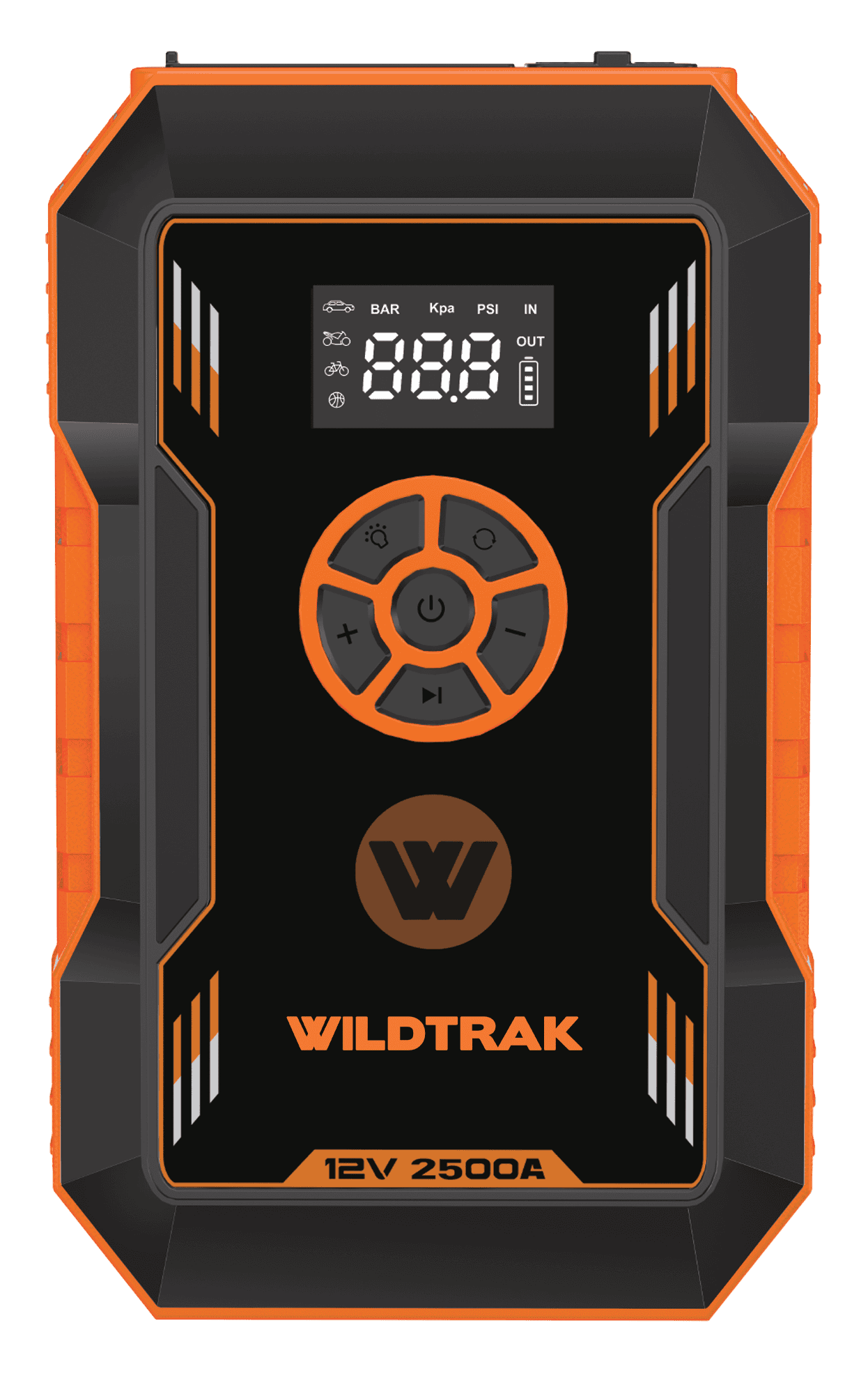 Heavy Duty 2500A Lithium Jump Starter 12000mAh with 150 PSI Tyre Compressor