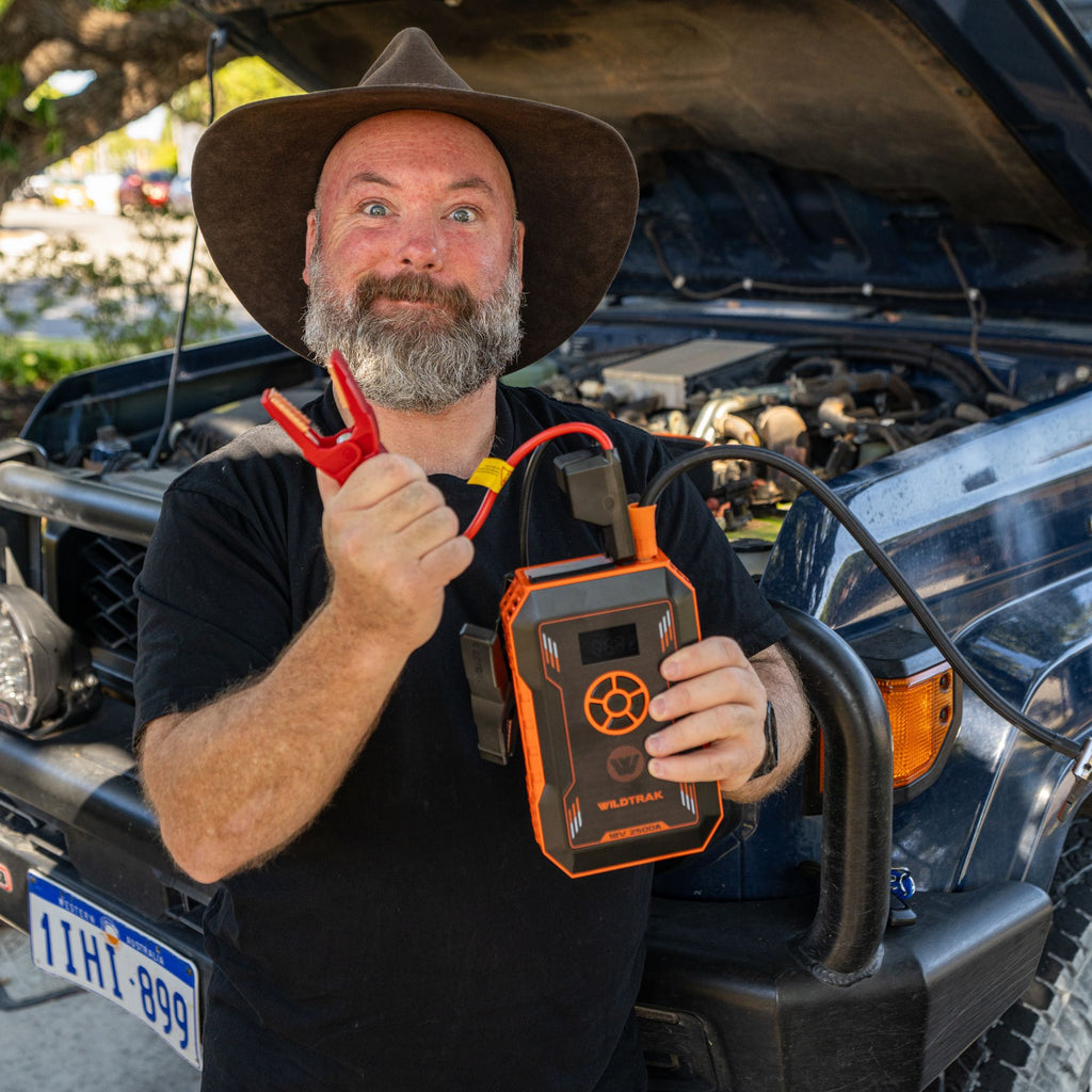Wildtrak Heavy Duty 2500A Lithium Jump Starter 12000mAh with Tyre Compressor