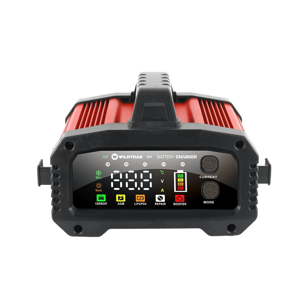 Wildtrak 12/24V 25A Battery Charger - Car, Boat, AGM & LiFePO₄ Compatible