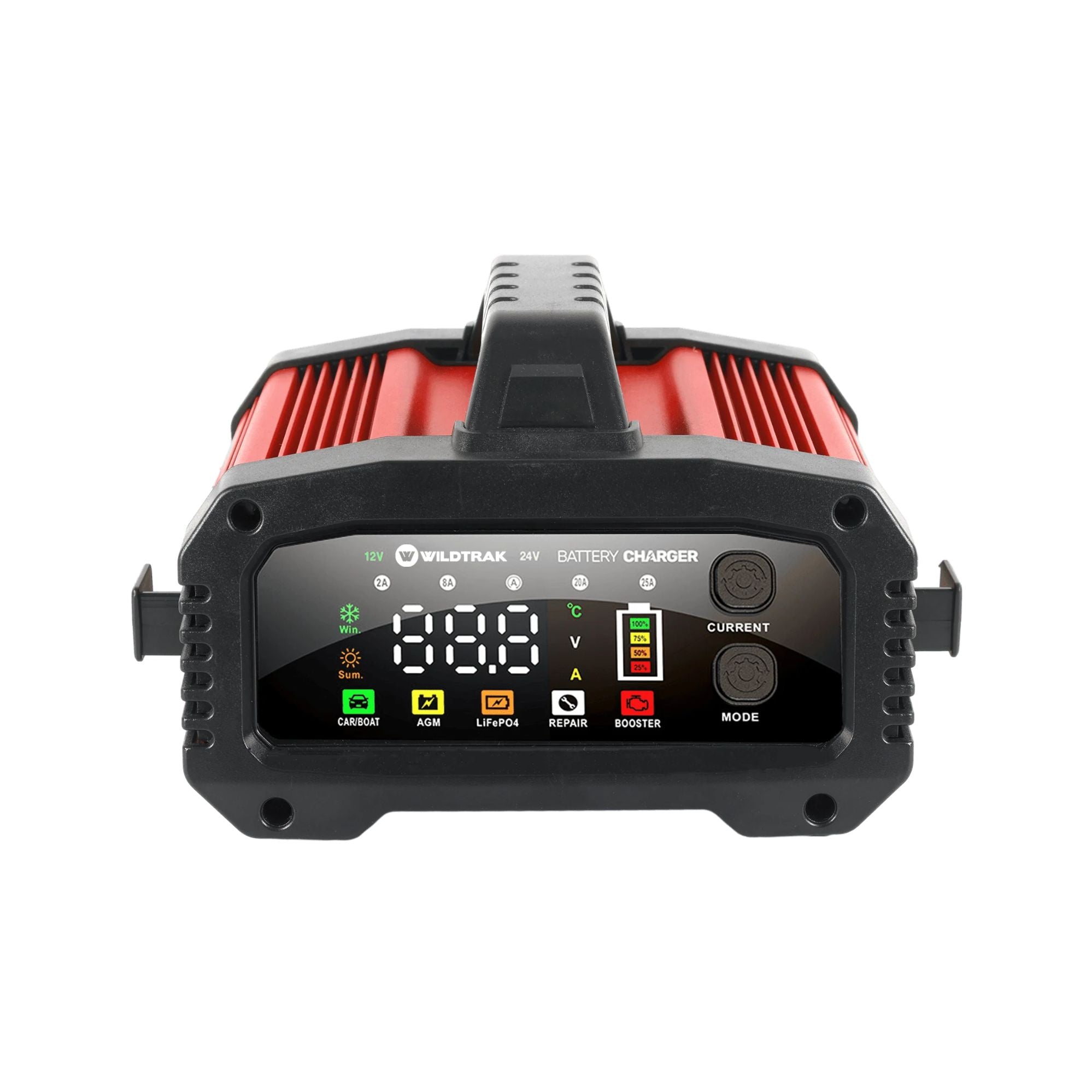 Wildtrak 12/24V 25A Battery Charger - Car, Boat, AGM & LiFePO₄ Compatible