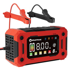 Wildtrak 12V 8A Battery Charger - Car, Boat, AGM & LiFePO₄ Compatible