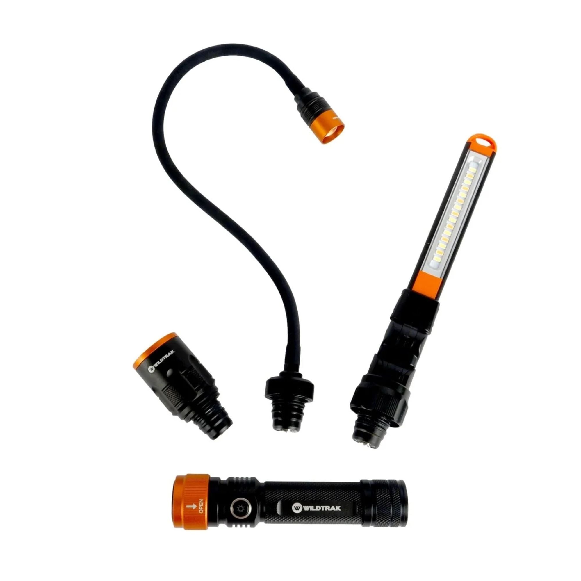 Wildtrak 3 in 1 Rechargeable Multi Light (Flashlight, Worklight, & Gooseneck Light)