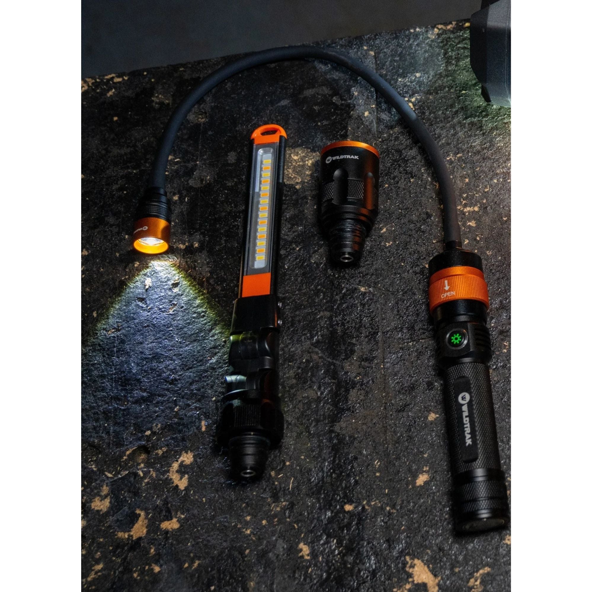 Wildtrak 3 in 1 Rechargeable Multi Light (Flashlight, Worklight, & Gooseneck Light)