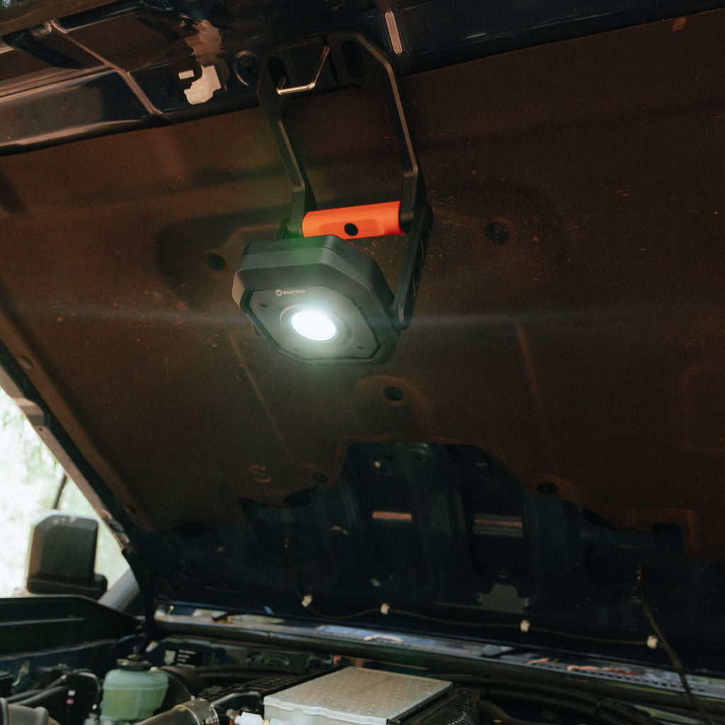 Wildtrak 2000L Rechargeable Worklight/Floodlight, 6 Light Modes, 360° Swivel Action