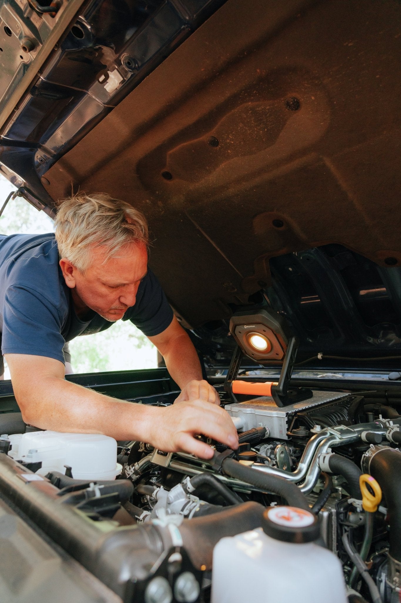 Work Floodlight, 6 Light Modes, Rechargeable, Built-in Power Bank with USB-C Charge Lead, 360 Degree Swivel Action, Wall Mount Bracket, Shock & Water Resistant