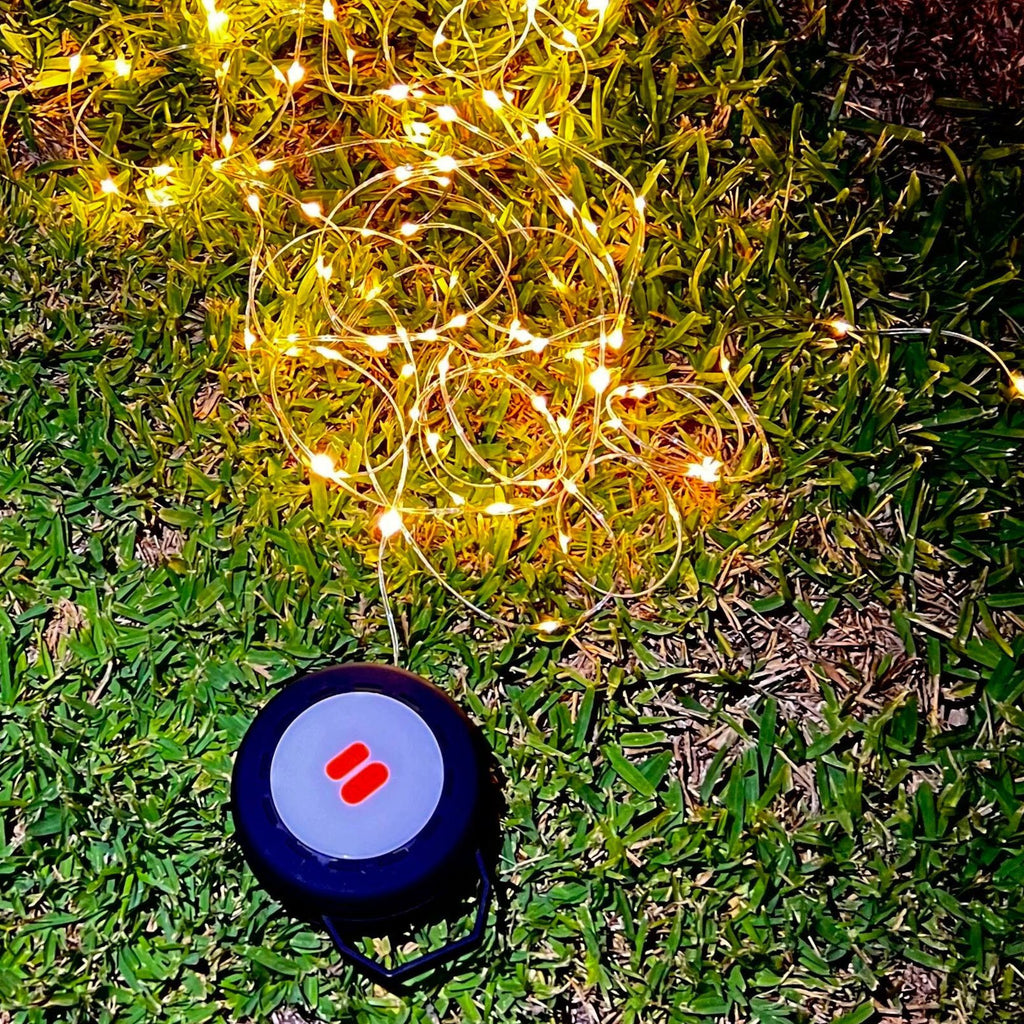 Wildtrak 10M LED String Light Combo, USB Rechargeable Lithium Battery, Water & Dust Resistant