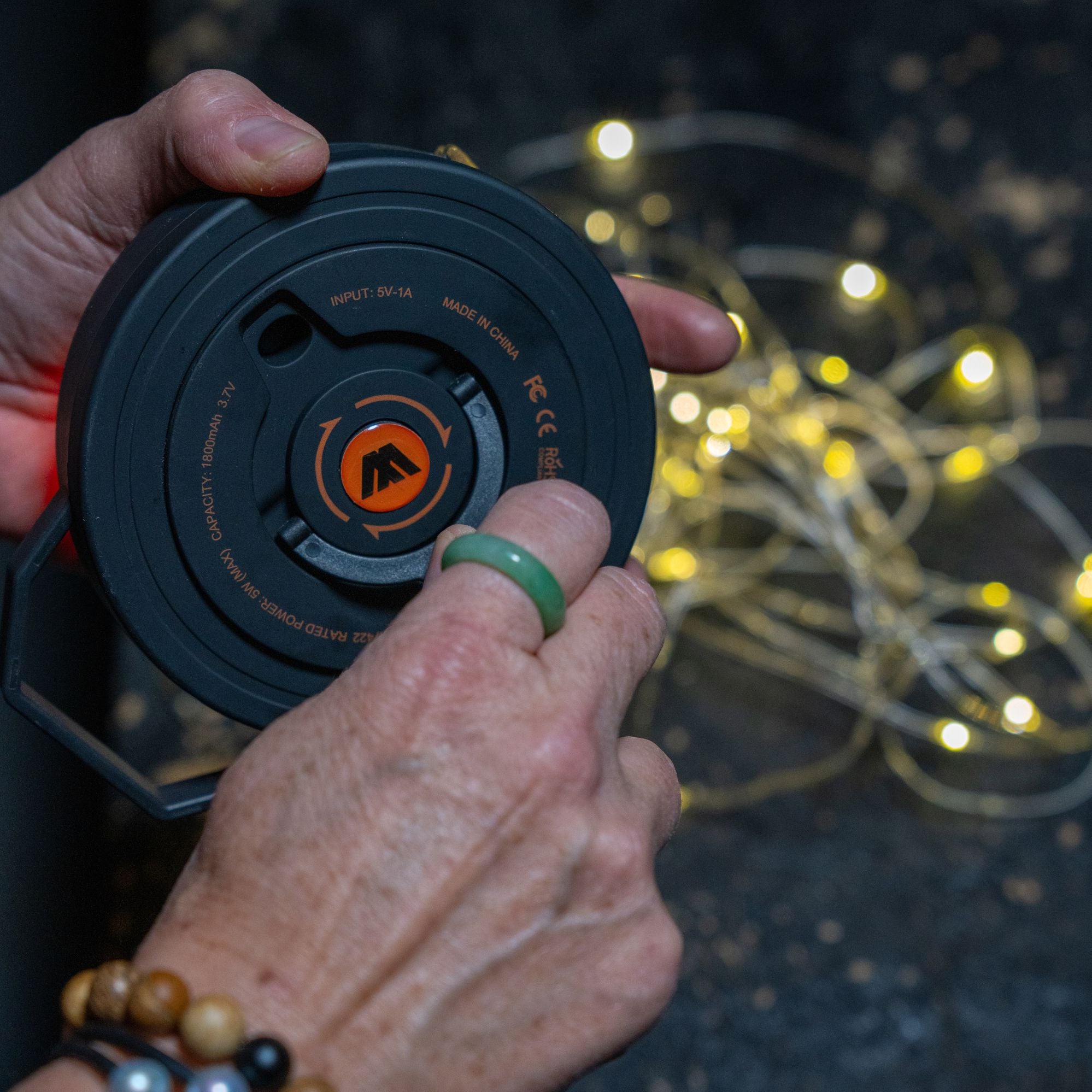 Wildtrak 10M LED String Light Combo, USB Rechargeable Lithium Battery, Water & Dust Resistant