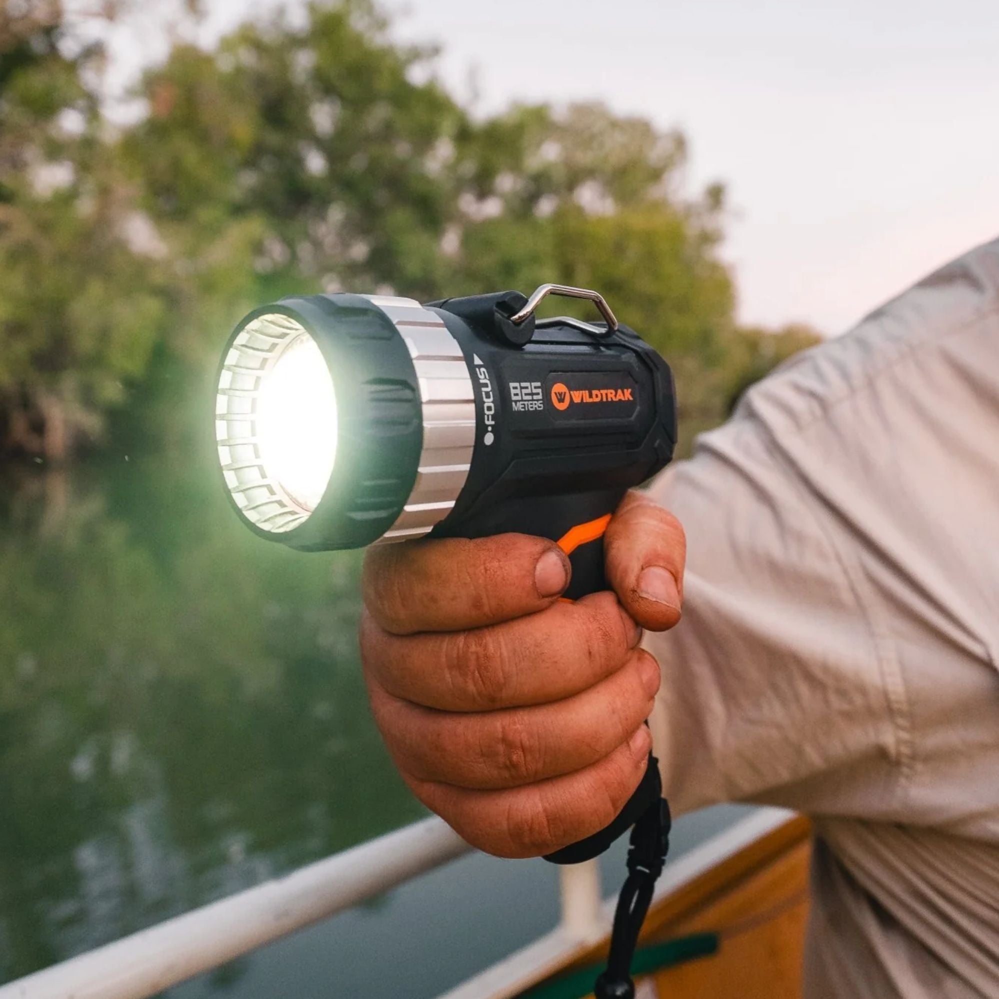 Wildtrak Rechargeable Handheld Croc Hunter LED Spotlight 1400L