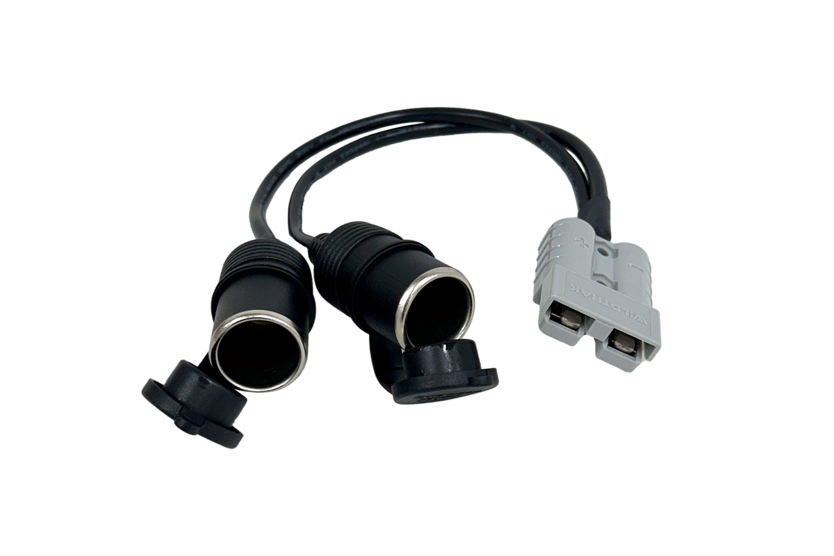 50A Anderson Connector Twin 12V Socket, 30cm Cable Length, 16AWG
