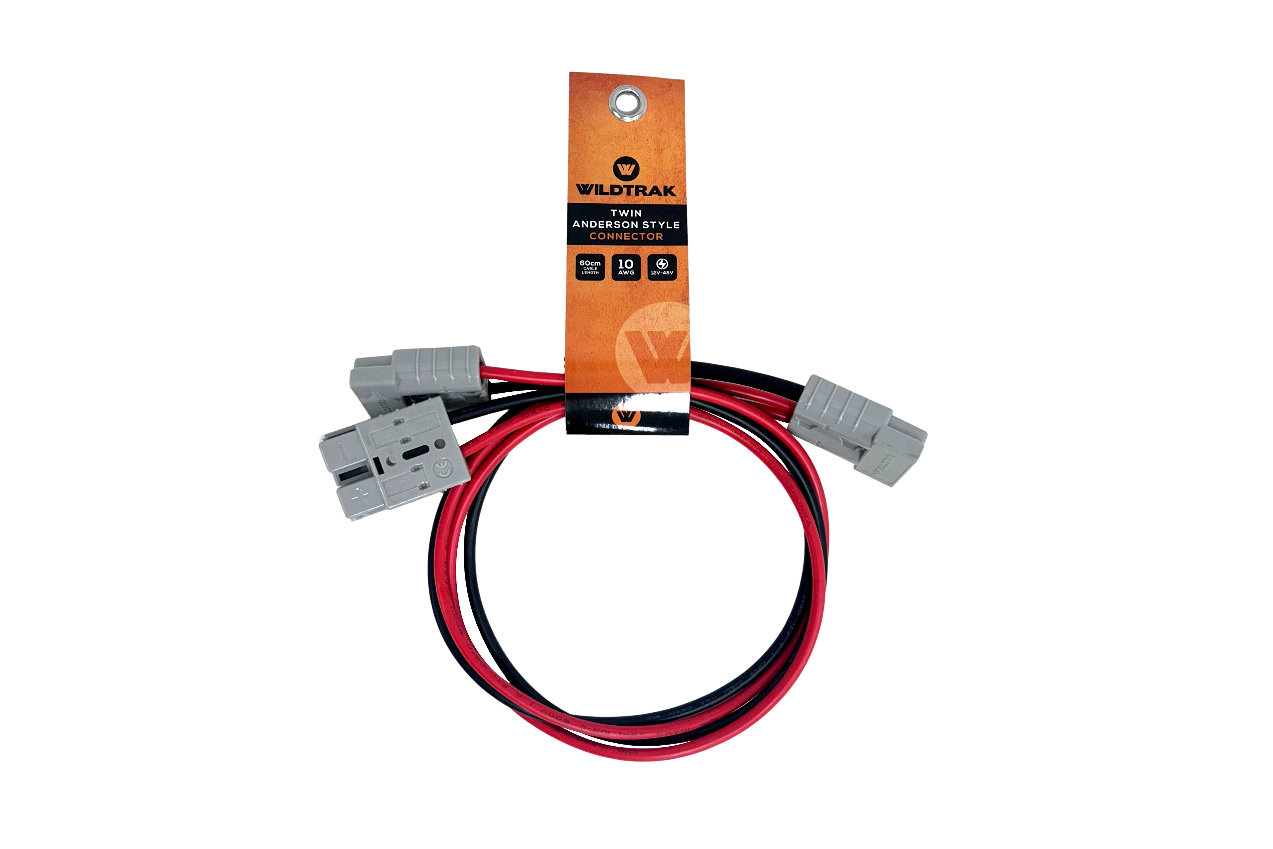 Twin Leads with 50A Anderson Connector, 60cm Cable Length