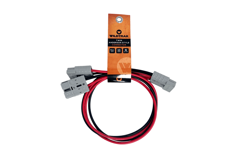 Twin Leads with 50A Anderson Connector, 60cm Cable Length