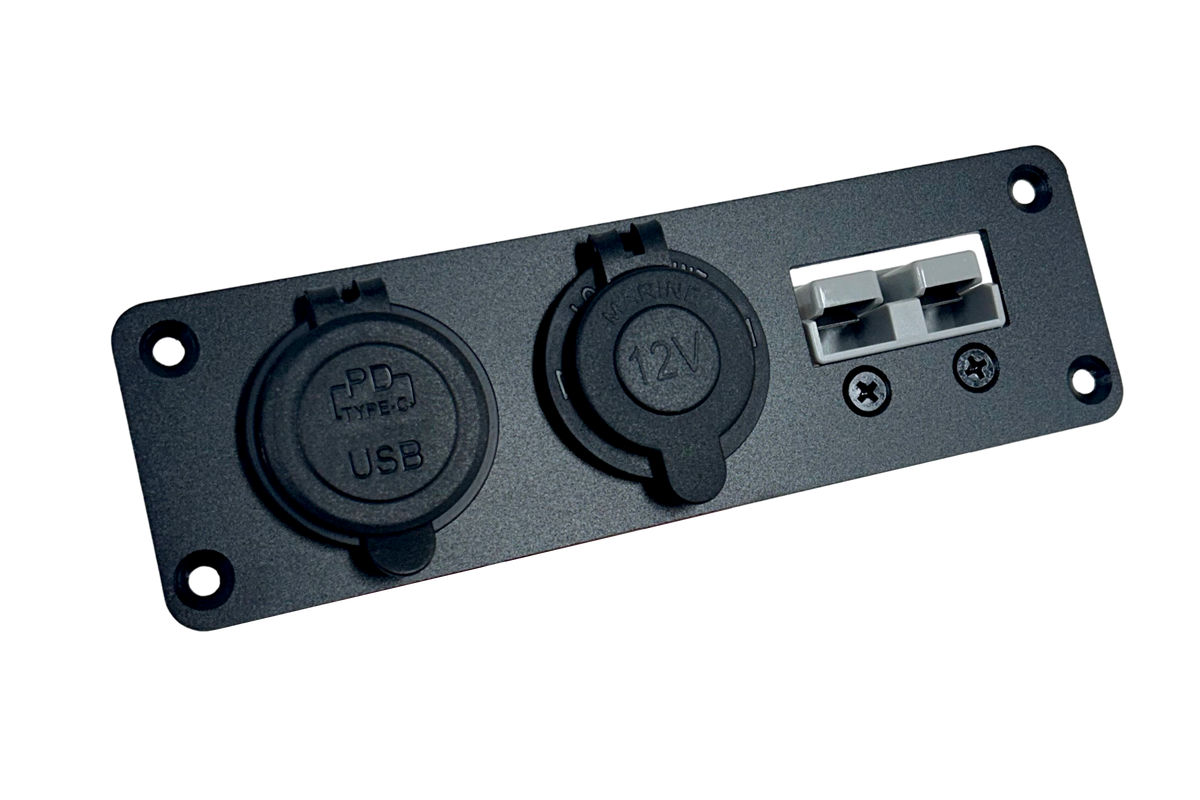 Panel Mount with USB C PD Charger 50A Anderson Connector