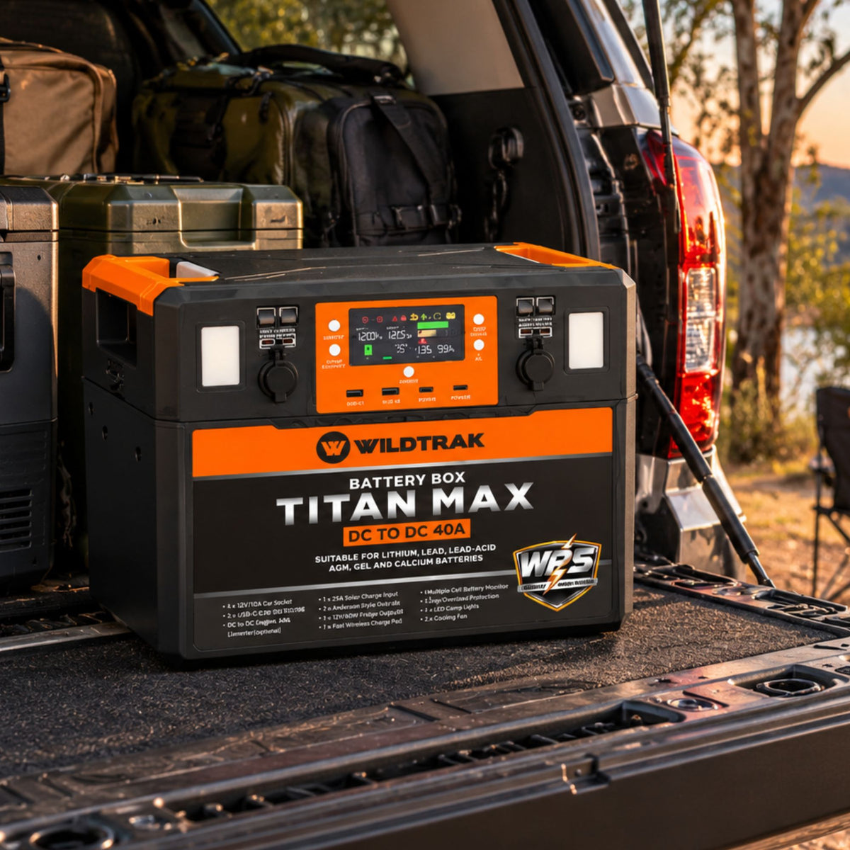 Wildtrak Titan Max Battery Box with 40A DC/DC Charger