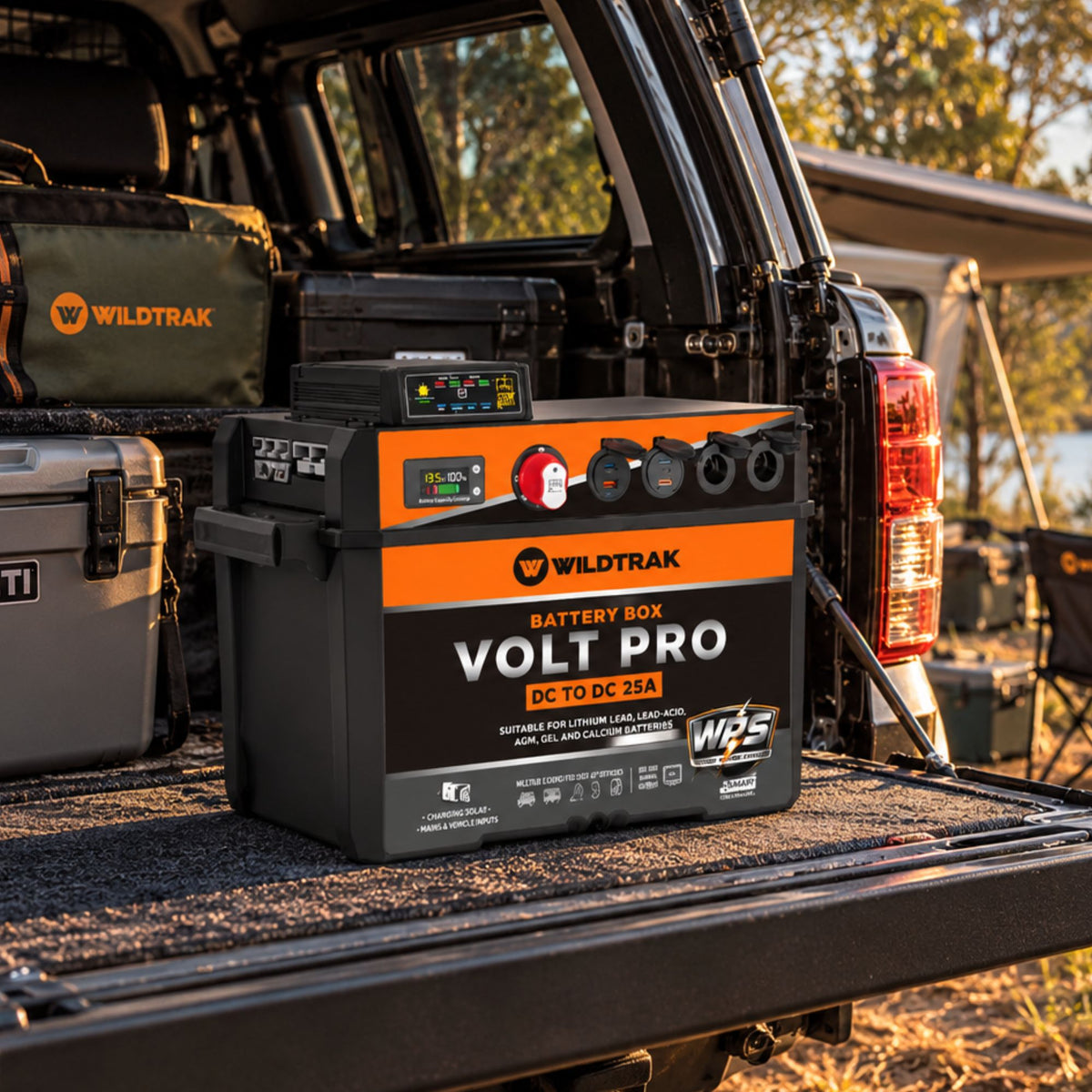 Wildtrak Volt Pro Battery Box with 25A DC/DC Charger